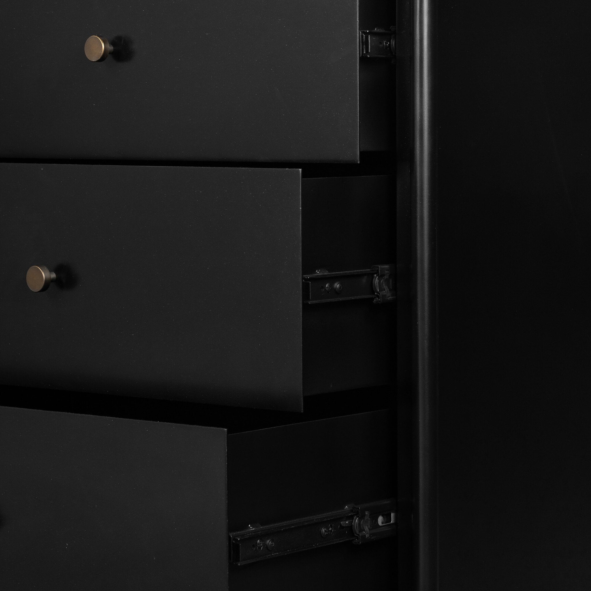 Four Hands Soto 8 Drawer Dresser — Black-Weathered Bronze