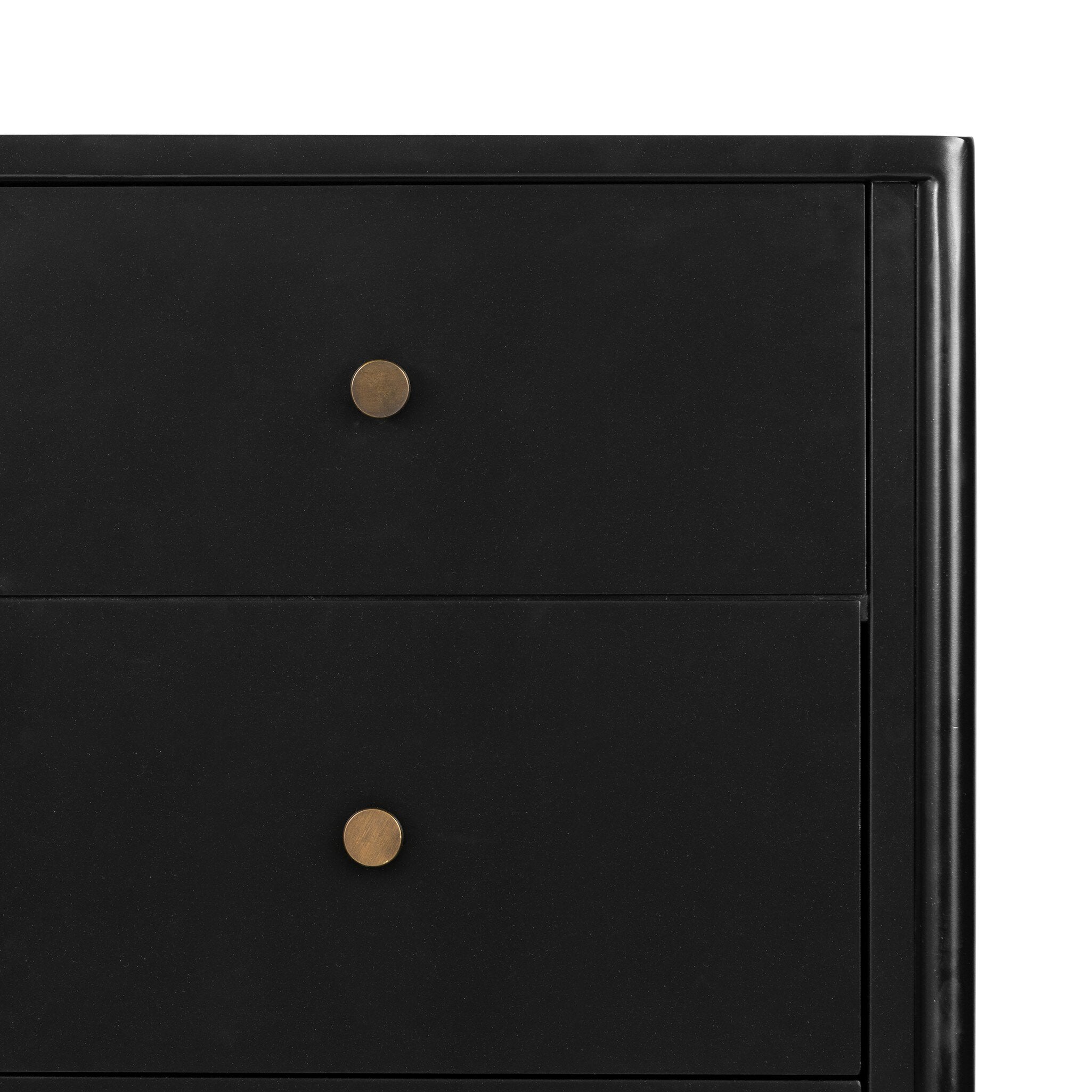 Four Hands Soto 5 Drawer Dresser — Black-Weathered Bronze