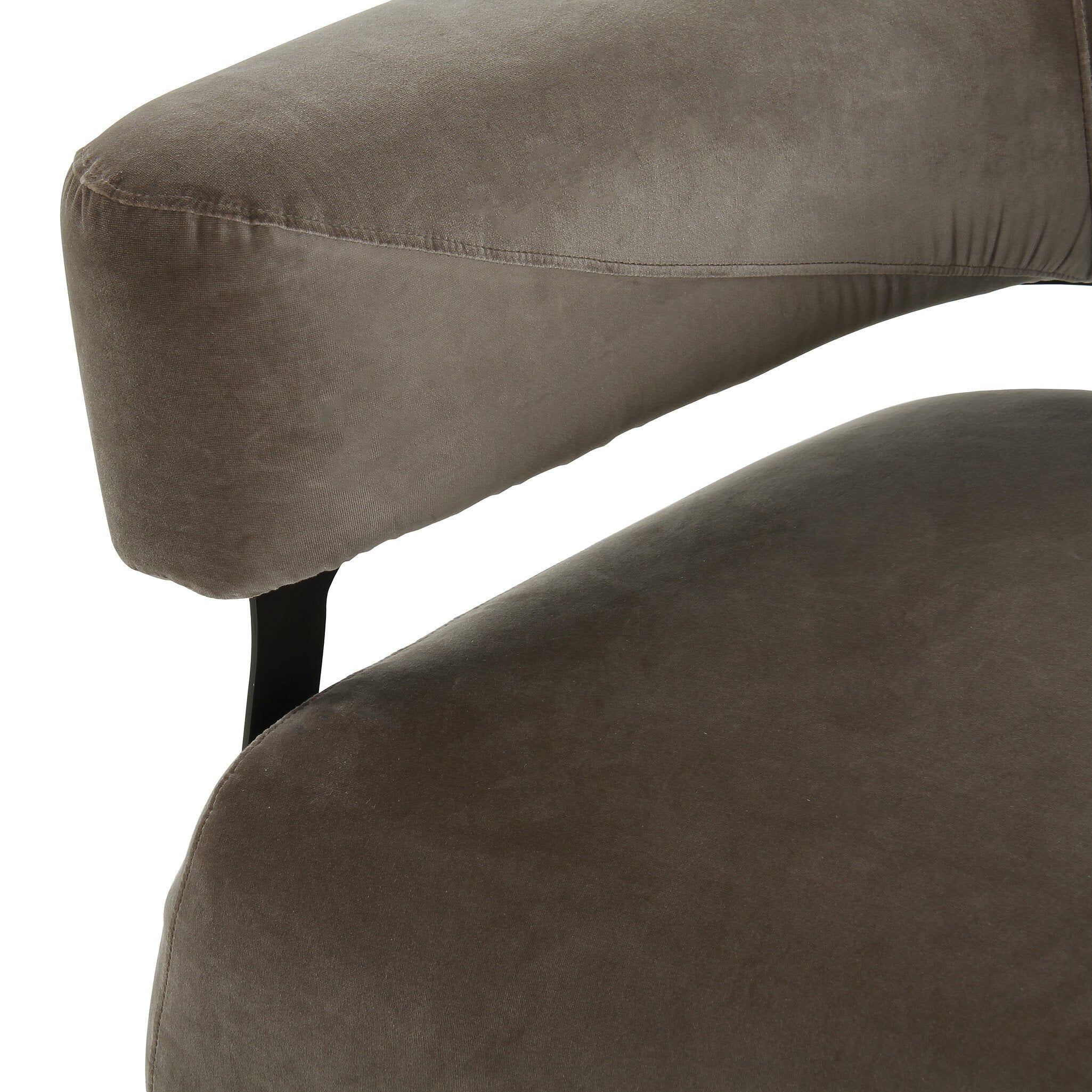 Four Hands Gareth Swivel Chair — Surrey Fossil-Carbon Ebony