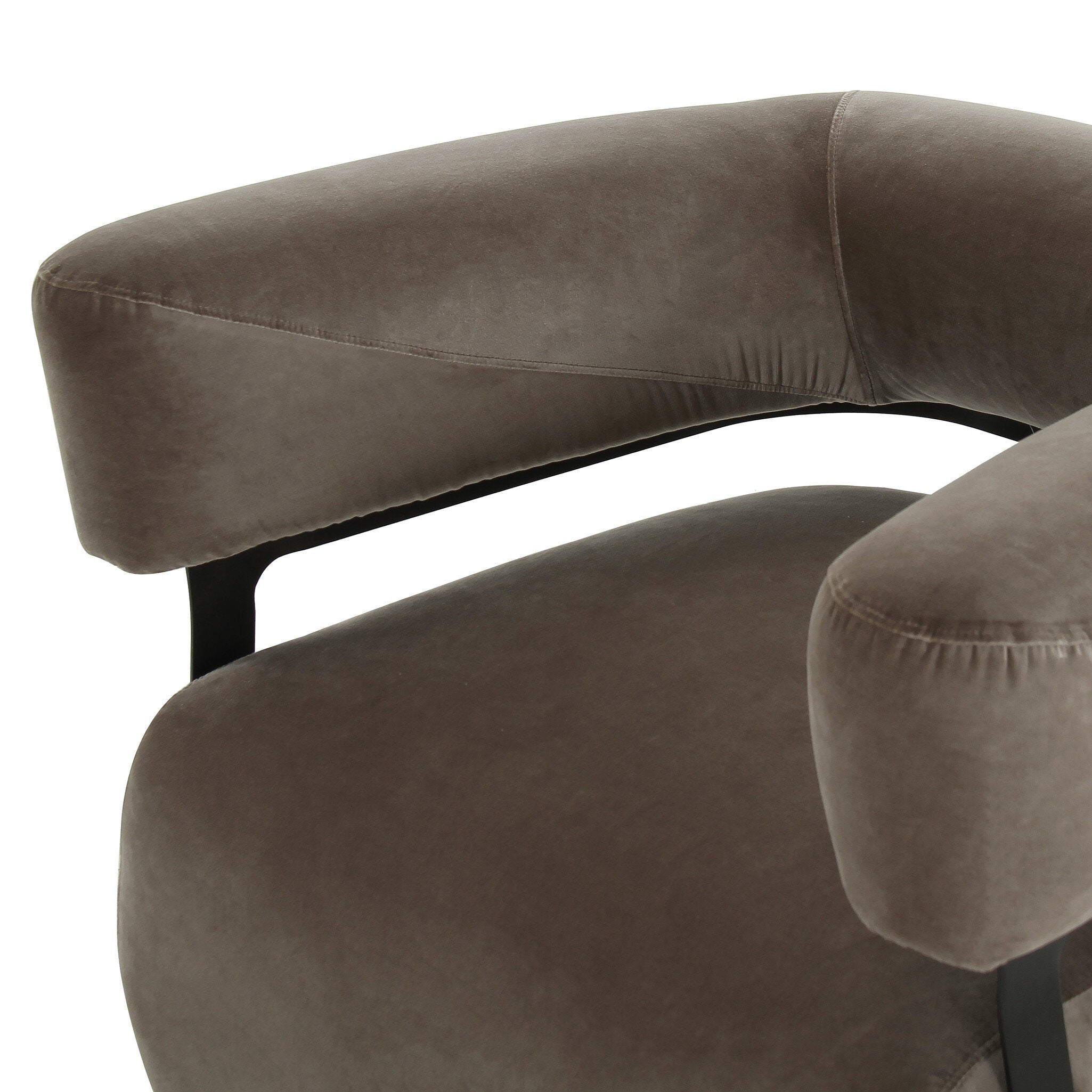 Four Hands Gareth Swivel Chair — Surrey Fossil-Carbon Ebony