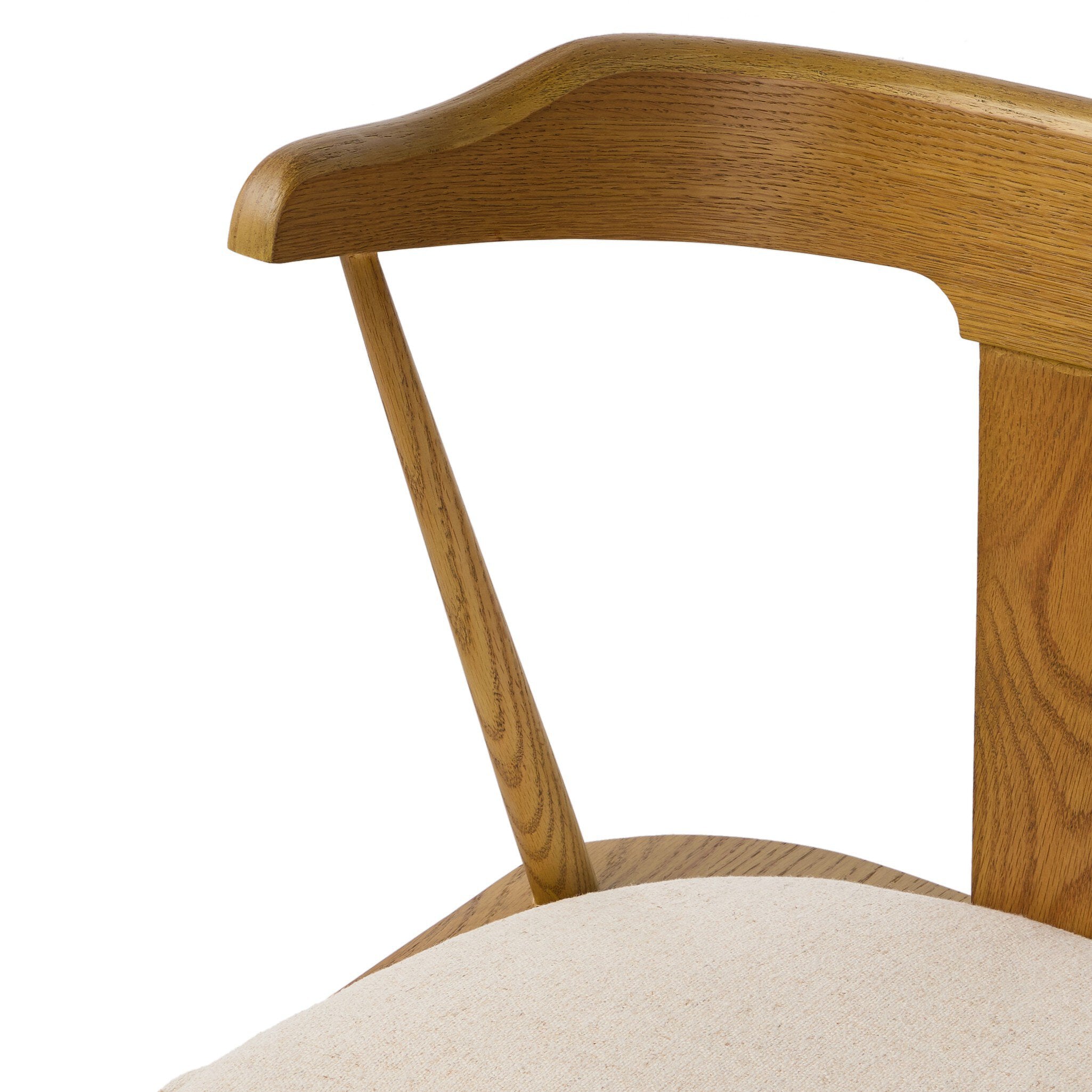 Four Hands Ripley Dining Chair — Sandy Oak-Antwerp Natural-Sandy Oak Veneer