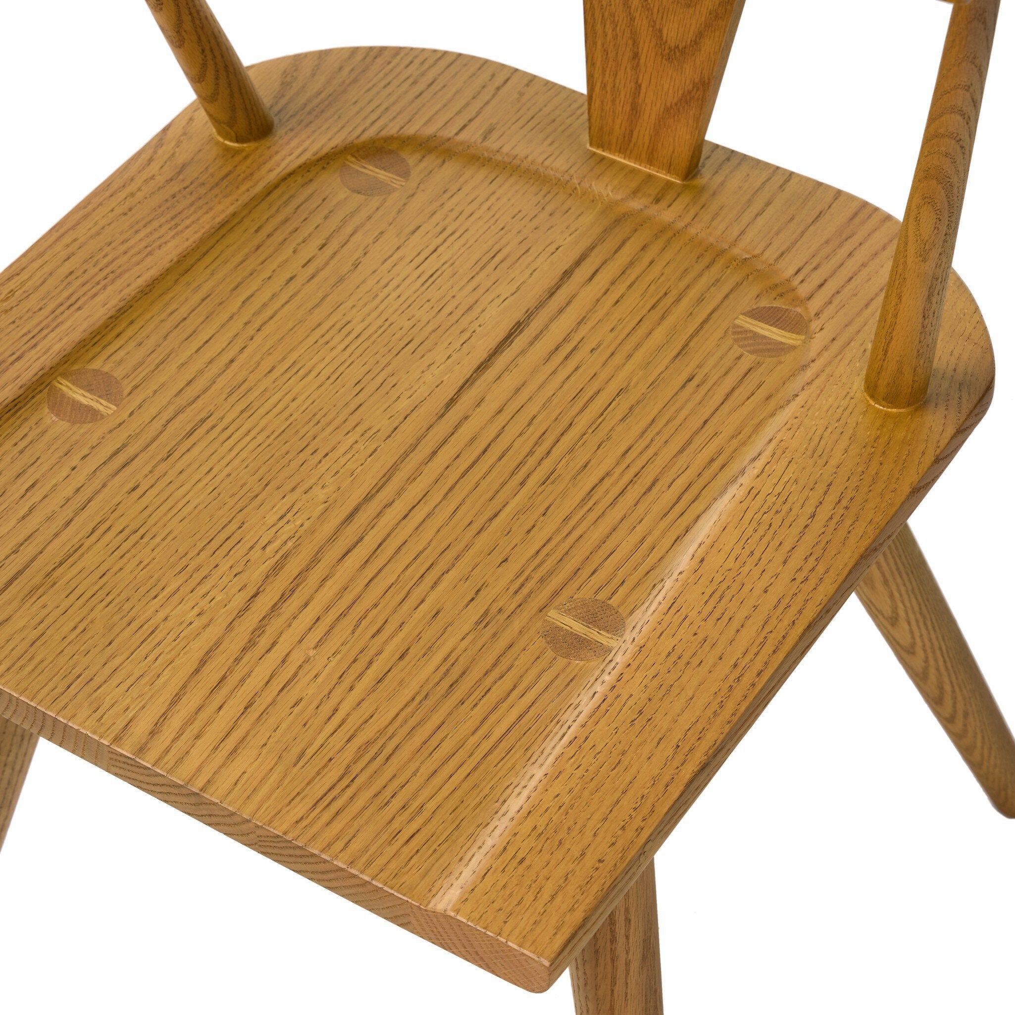Four Hands Ripley Dining Chair — Sandy Oak-Lavon Flint-Sandy Oak Veneer