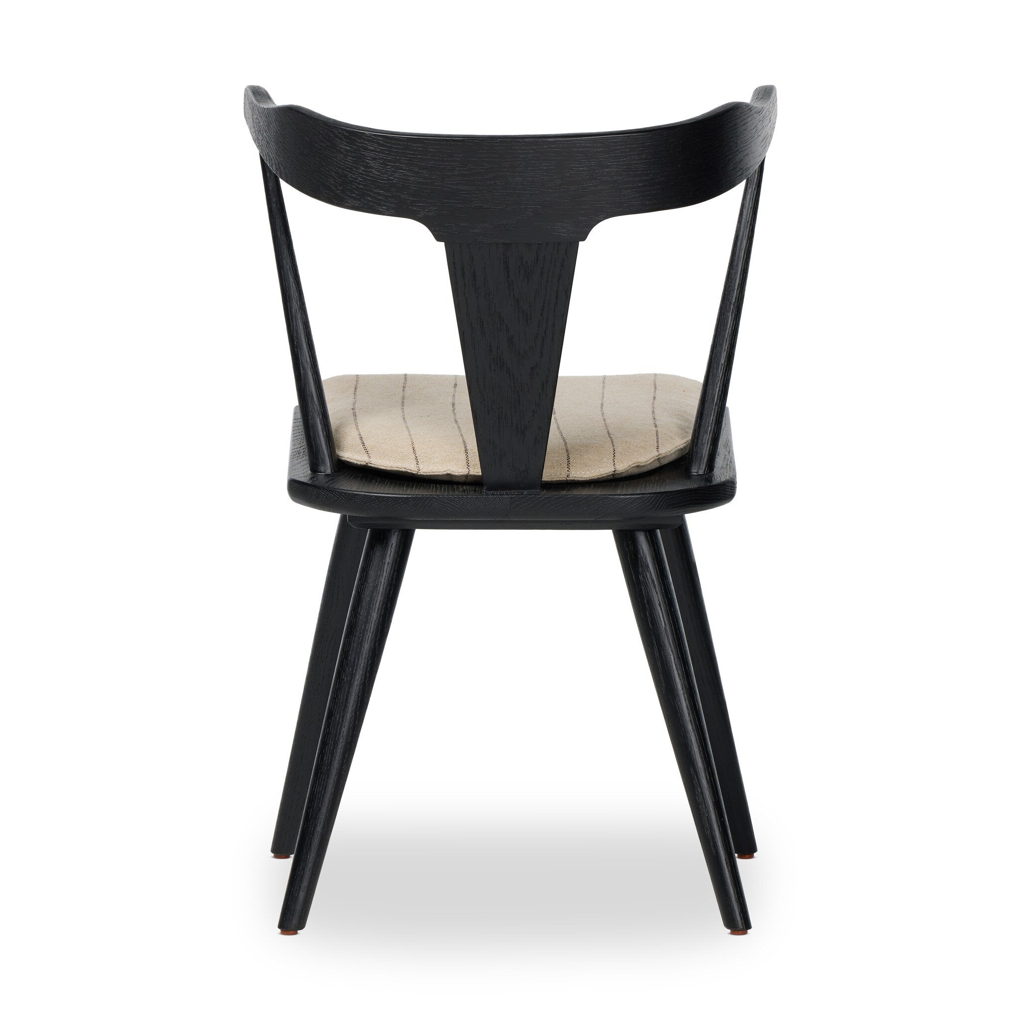 Four Hands Ripley Dining Chair — Black Oak-Lavon Flint-Black Oak Veneer