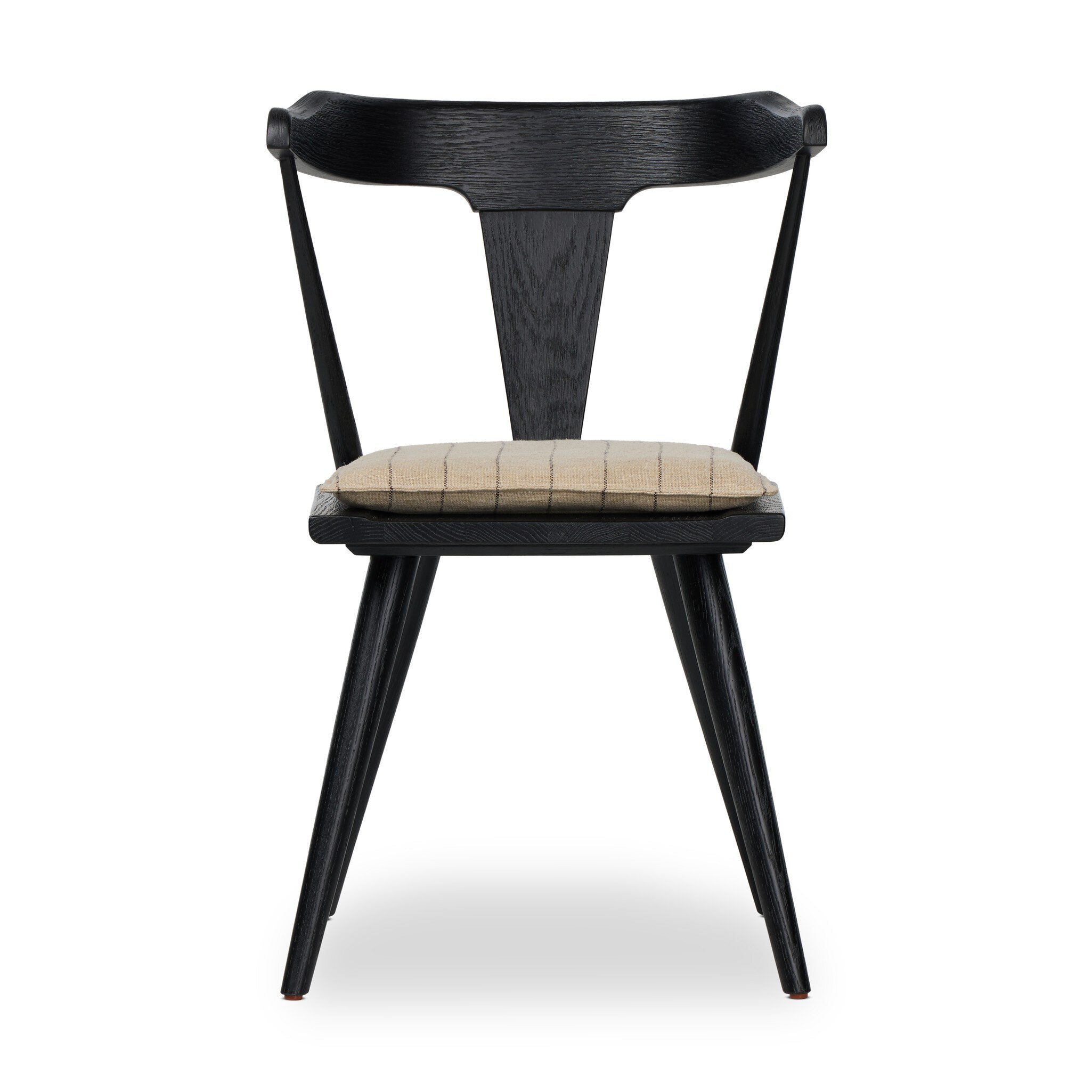Four Hands Ripley Dining Chair — Black Oak-Lavon Flint-Black Oak Veneer