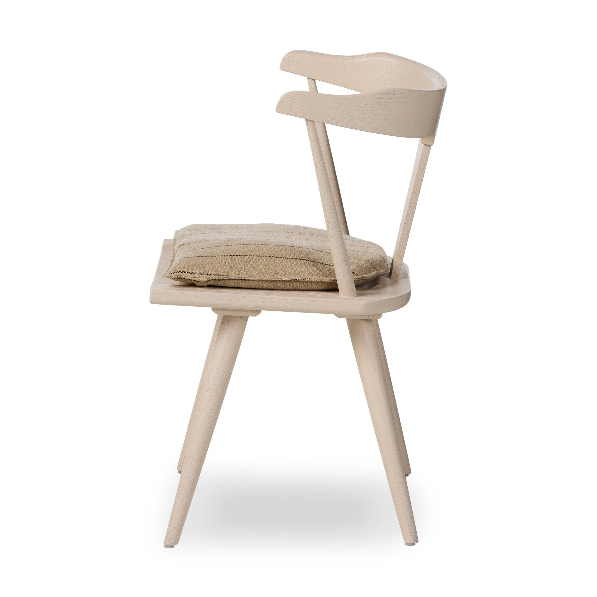 Four Hands Ripley Dining Chair — Off White Oak Solid-Lavon Flint-Off White Oak Veneer