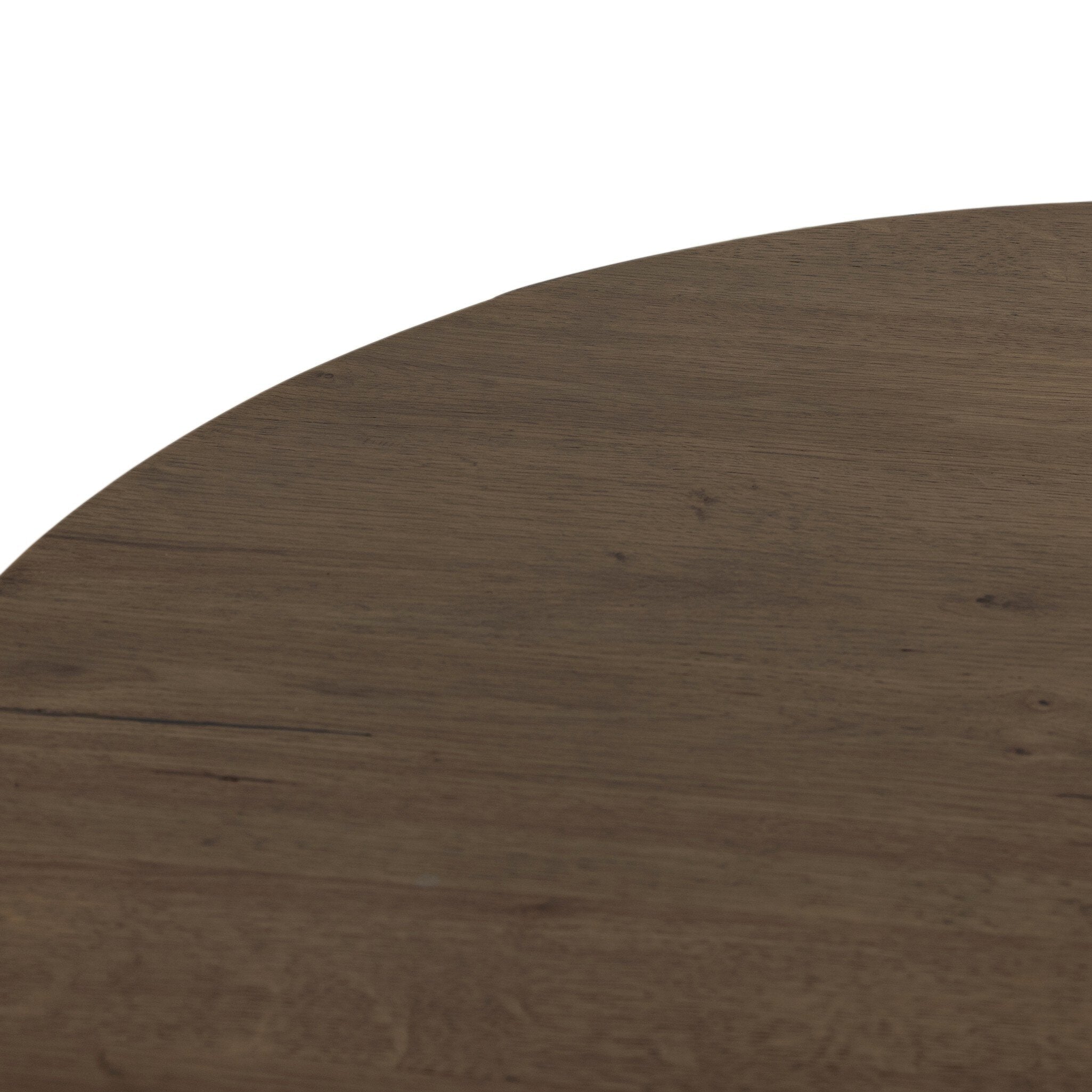 Four Hands Eaton Drum Coffee Table — Amber Oak Resin-Dark Gunmetal