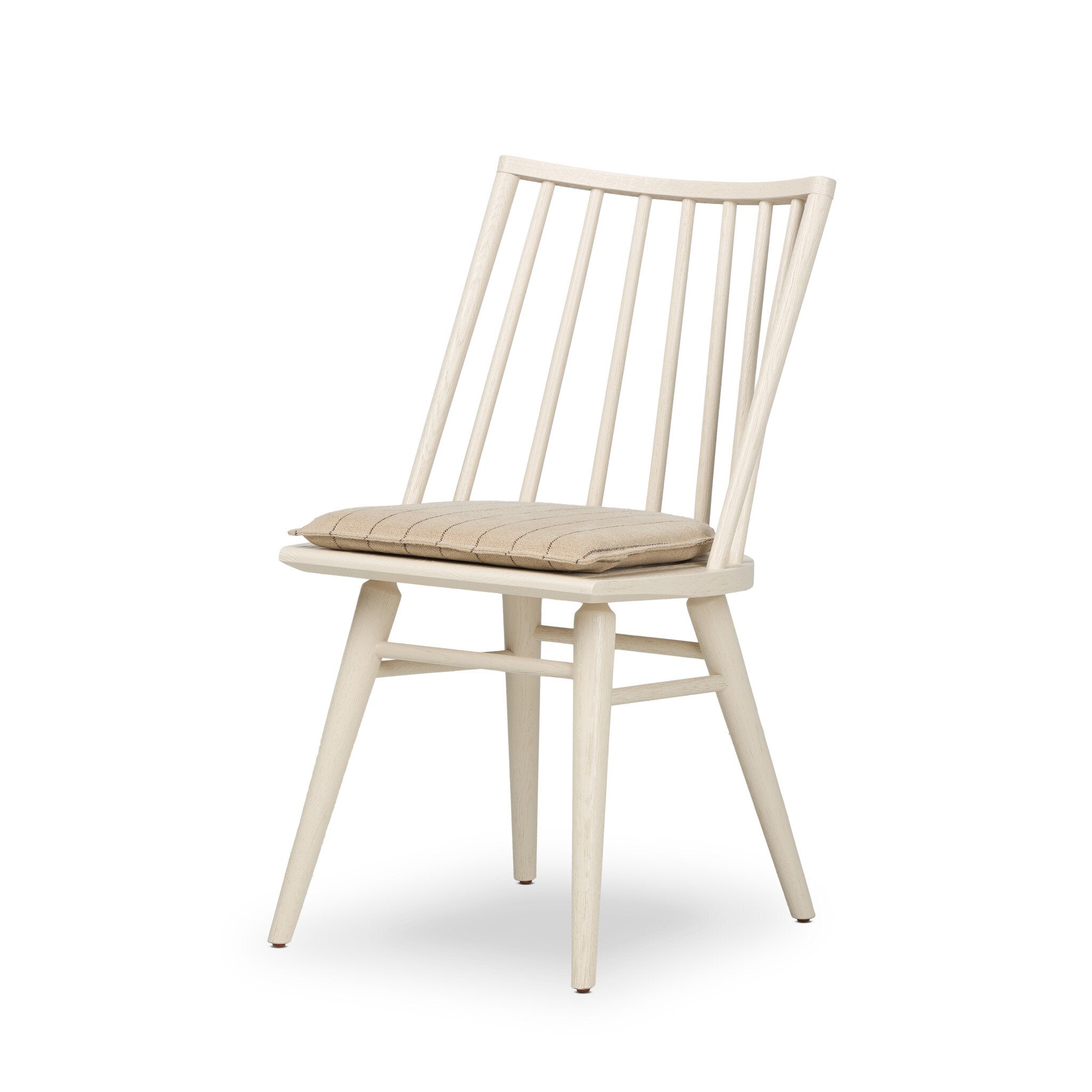 Four Hands Lewis Windsor Chair — Off White Oak Solid-Lavon Flint