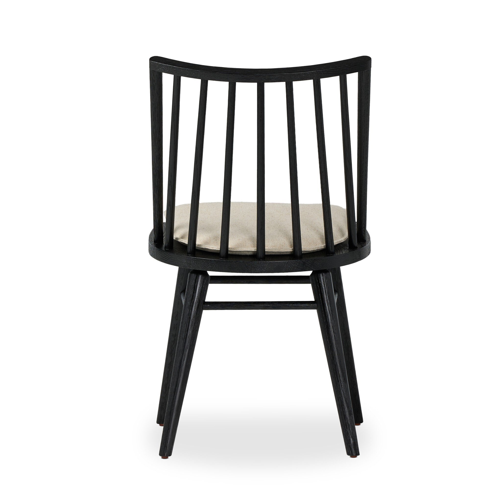 Four Hands Lewis Windsor Chair — Black Oak-Antwerp Natural