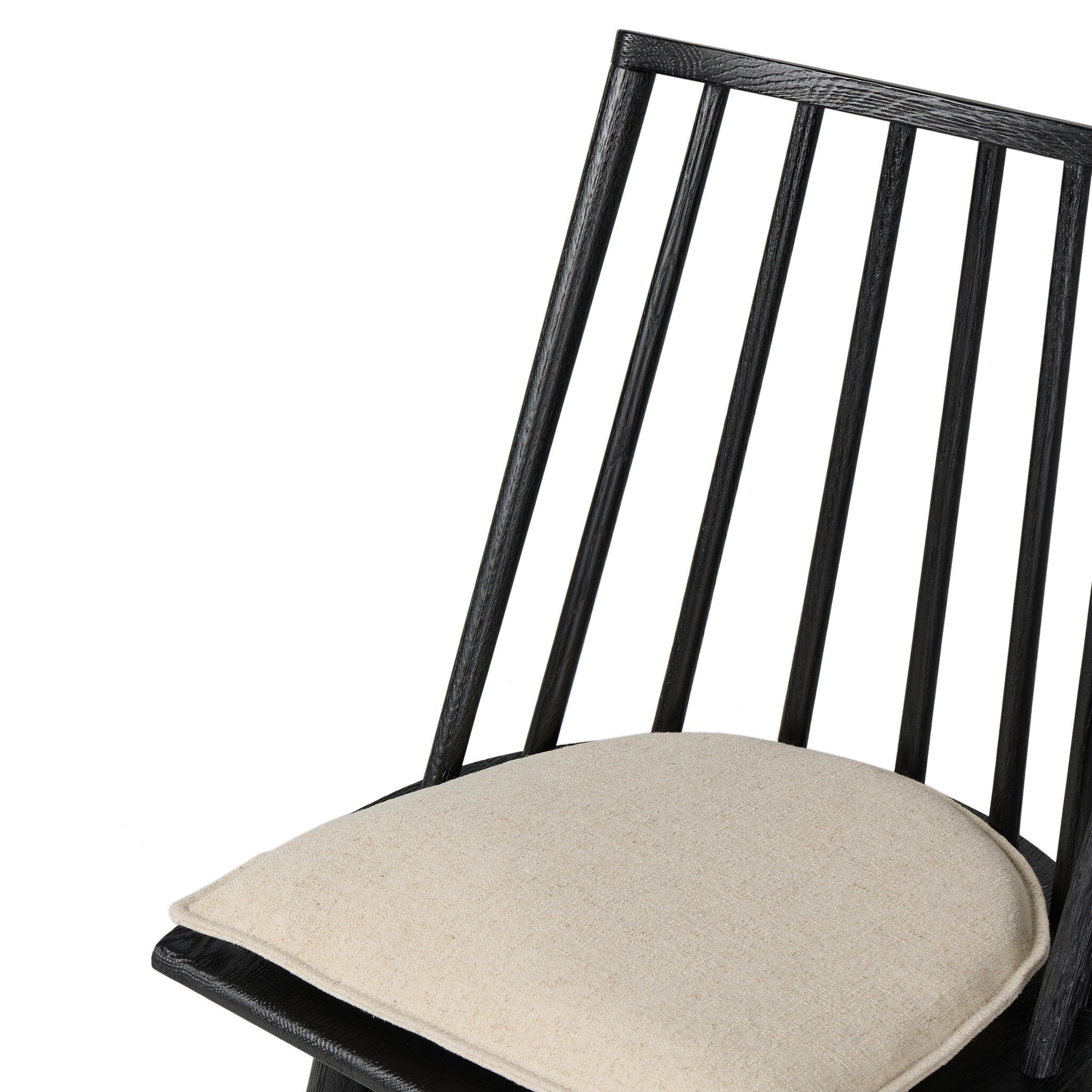 Four Hands Lewis Windsor Chair — Black Oak-Antwerp Natural