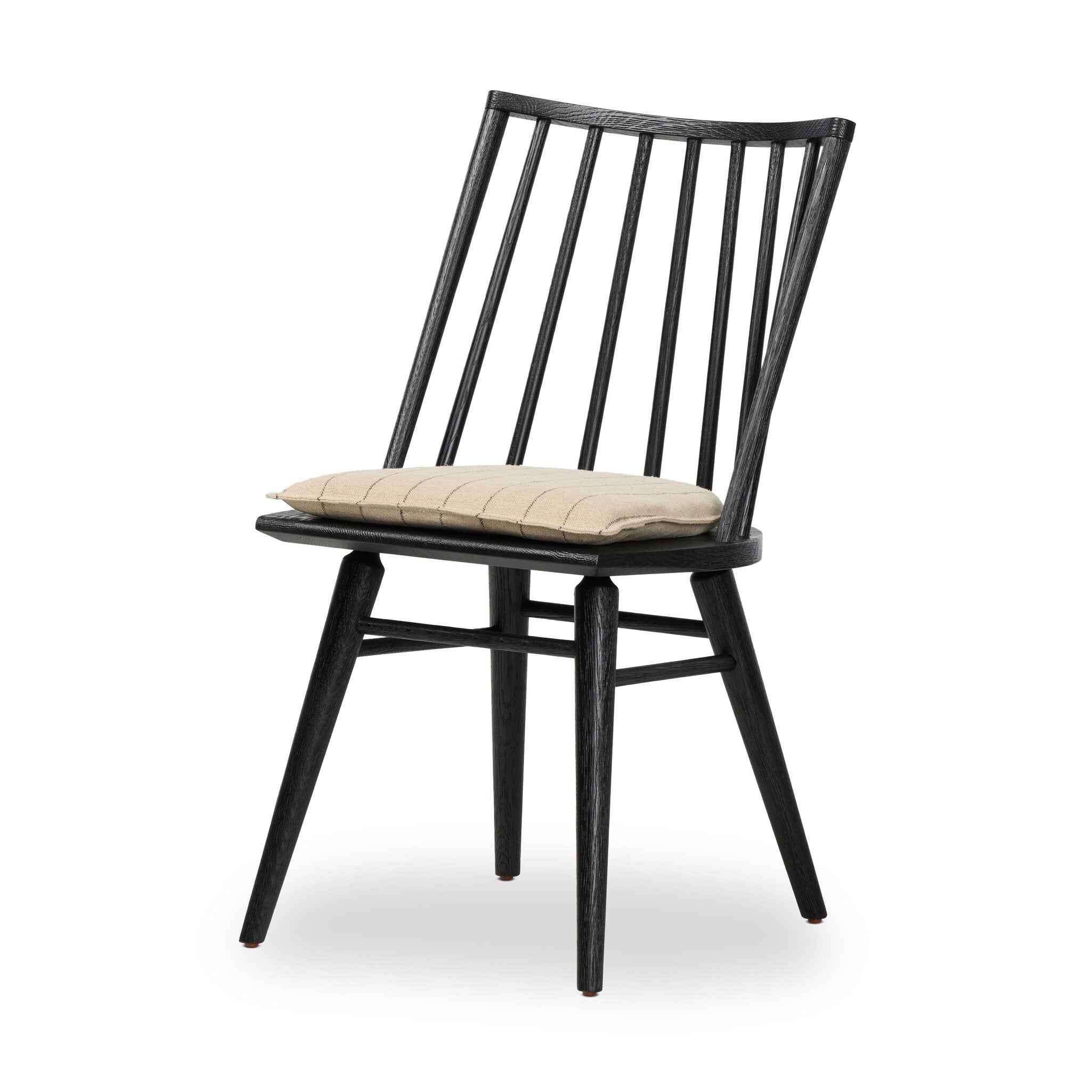 Four Hands Lewis Windsor Chair — Black Oak-Lavon Flint