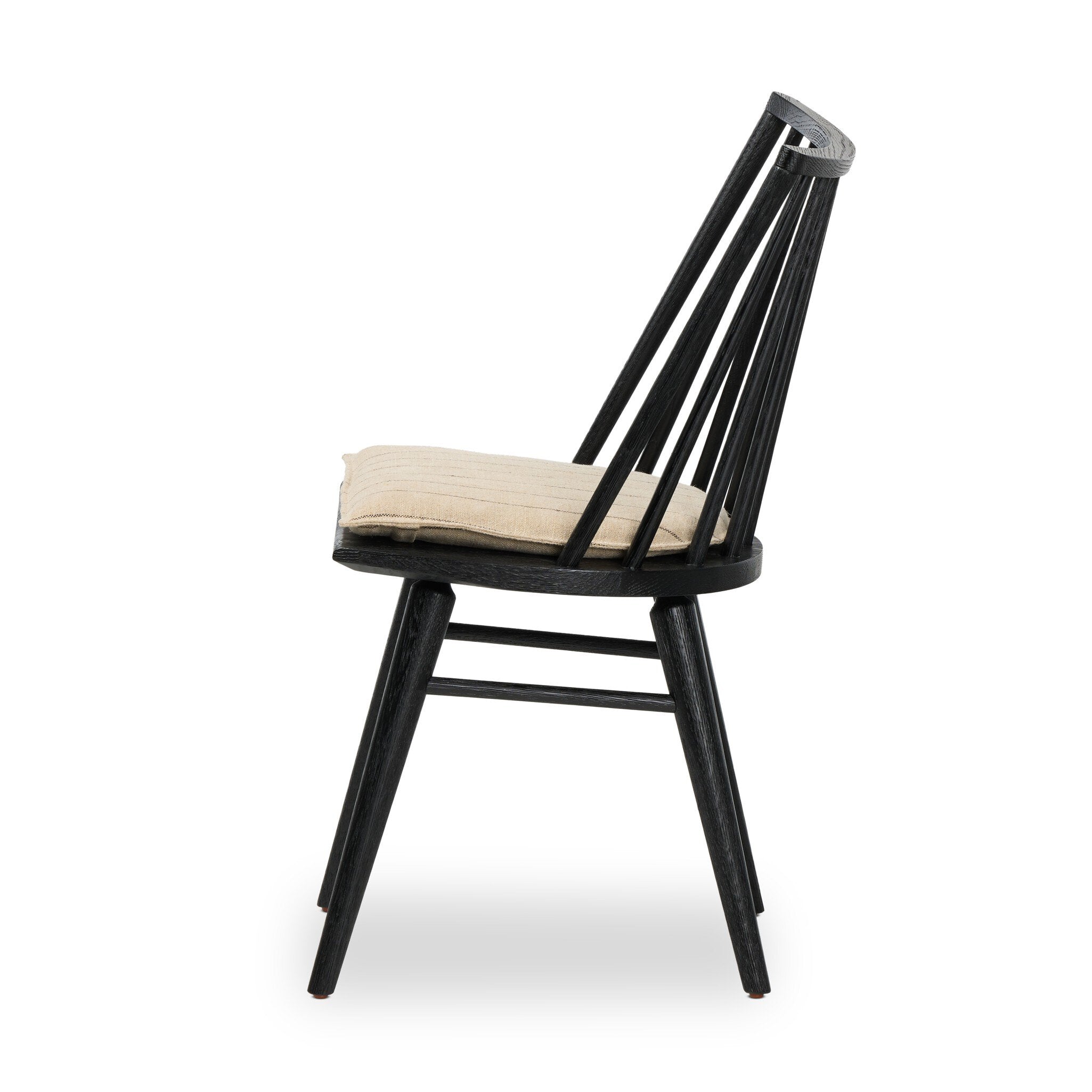 Four Hands Lewis Windsor Chair — Black Oak-Lavon Flint