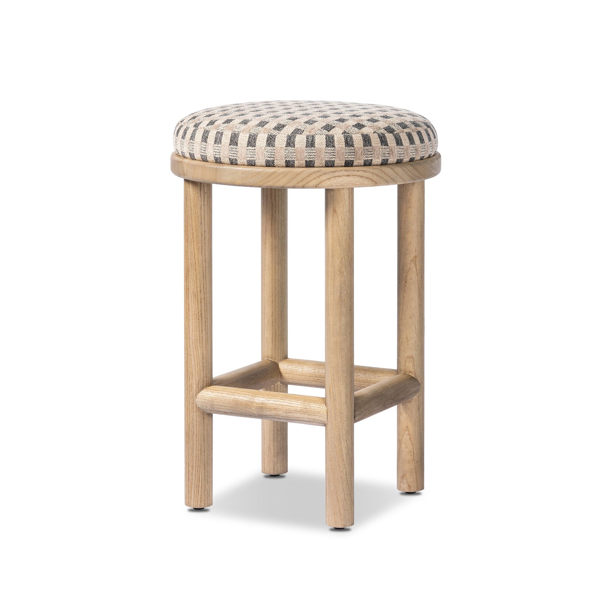 Four Hands Saldino Bar + Counter Stool — Firefinch Fawn-Blonde Nettlewood-Counter