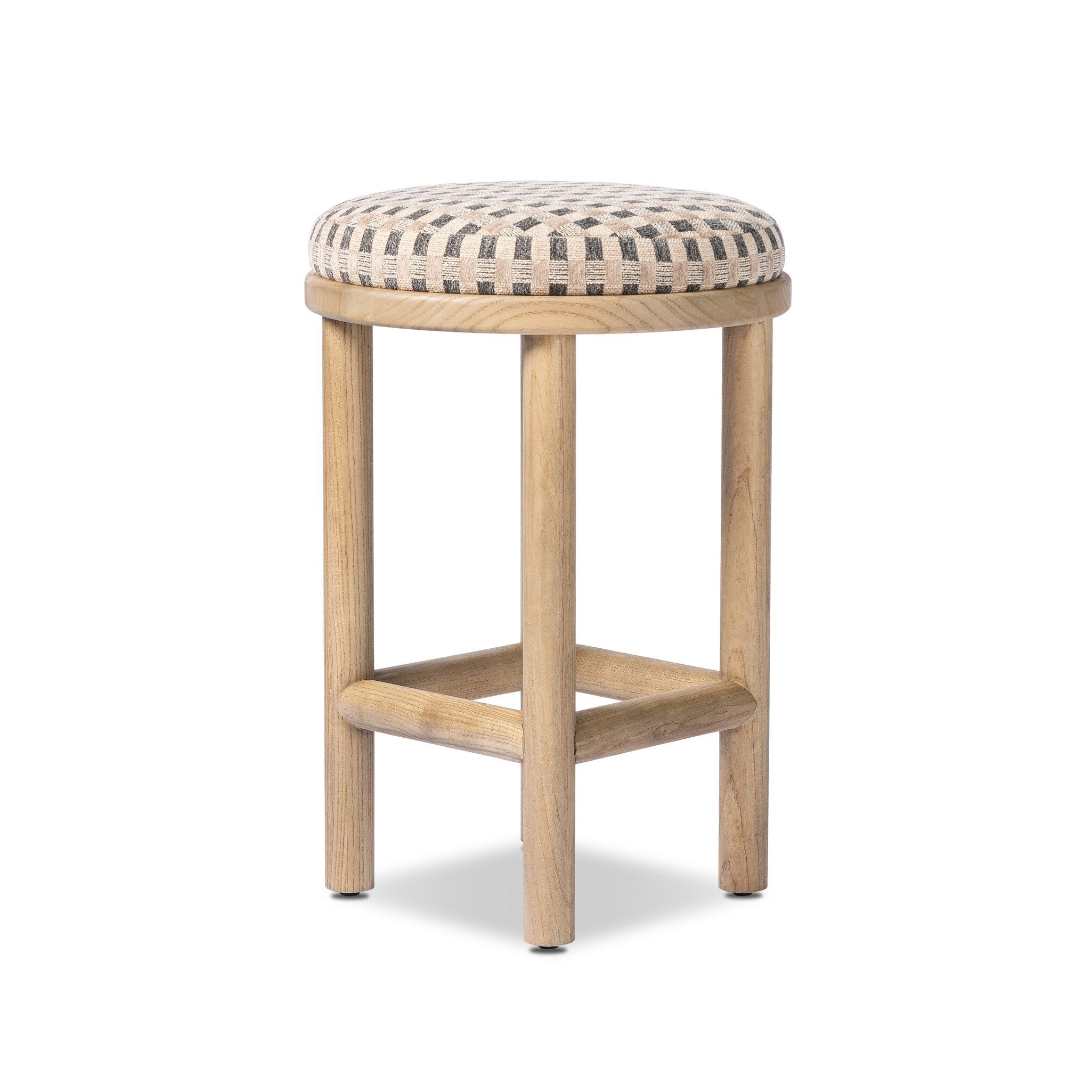 Four Hands Saldino Bar + Counter Stool — Firefinch Fawn-Blonde Nettlewood-Counter