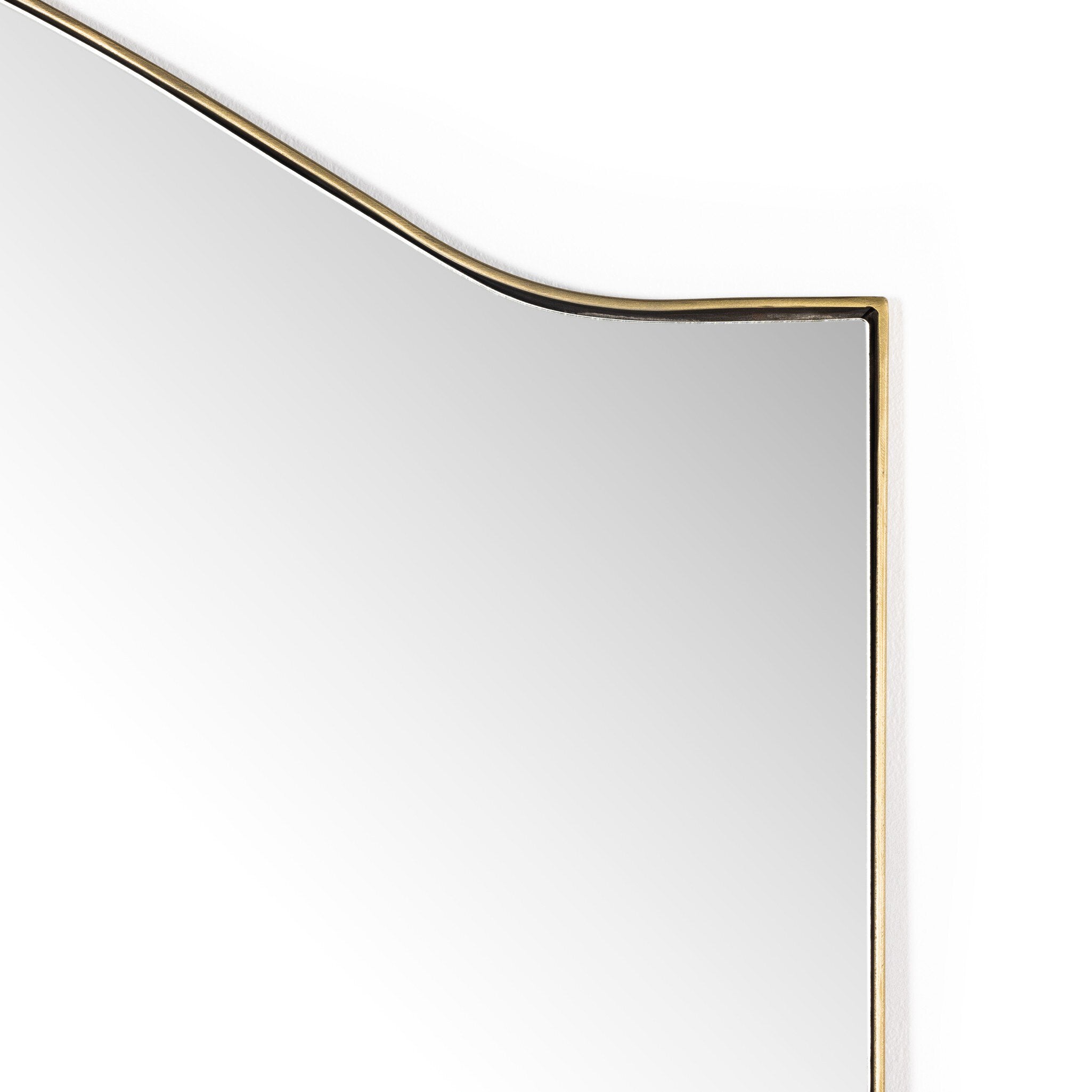 Four Hands Jacques Floor Mirror — Antique Brass