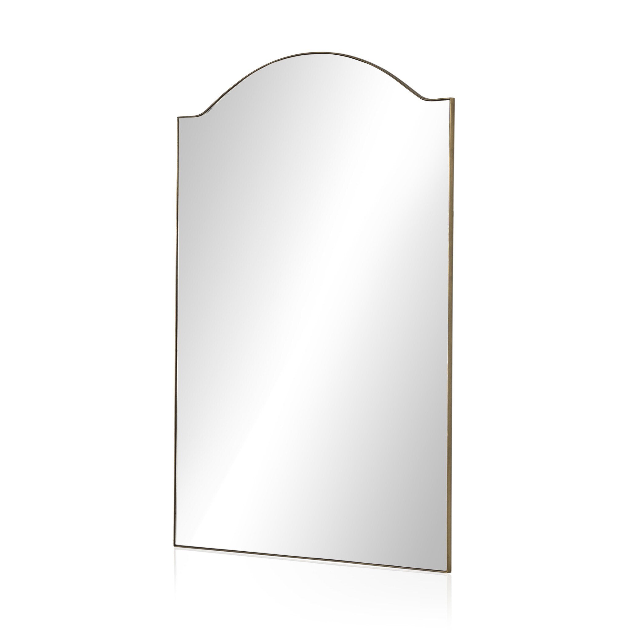 Four Hands Jacques Floor Mirror — Antique Brass