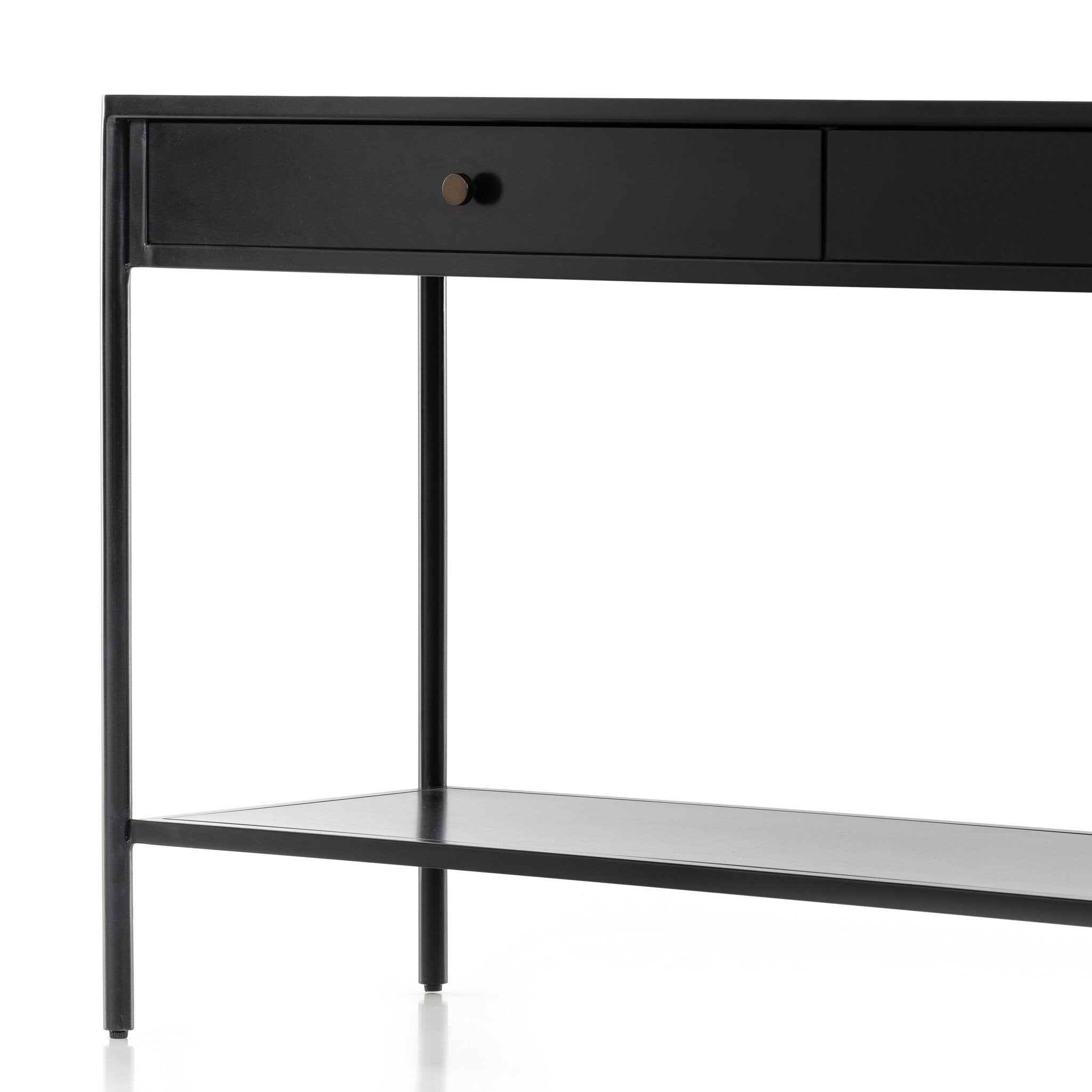 Four Hands Soto Console Table — Black-Weathered Bronze