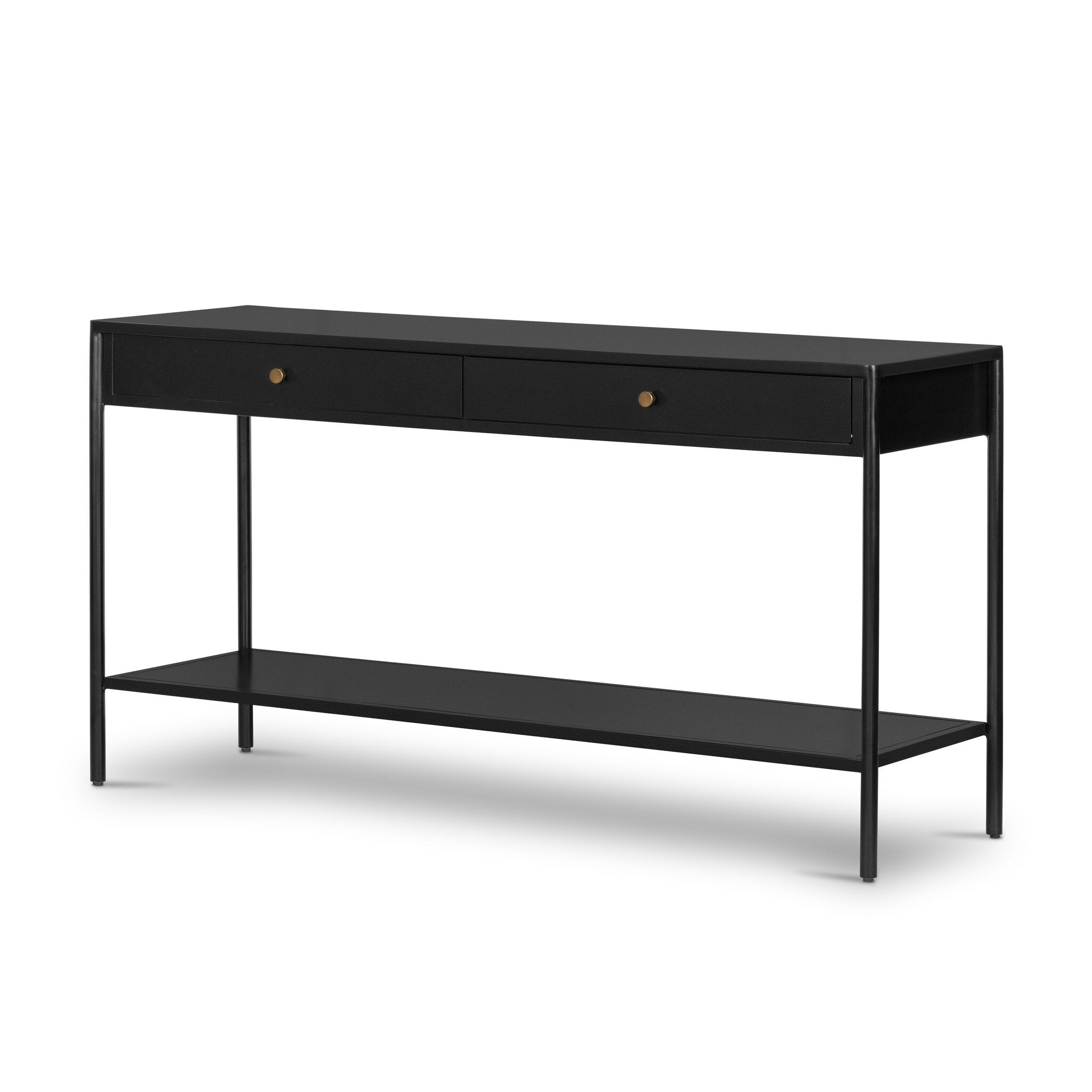 Four Hands Soto Console Table — Black-Weathered Bronze