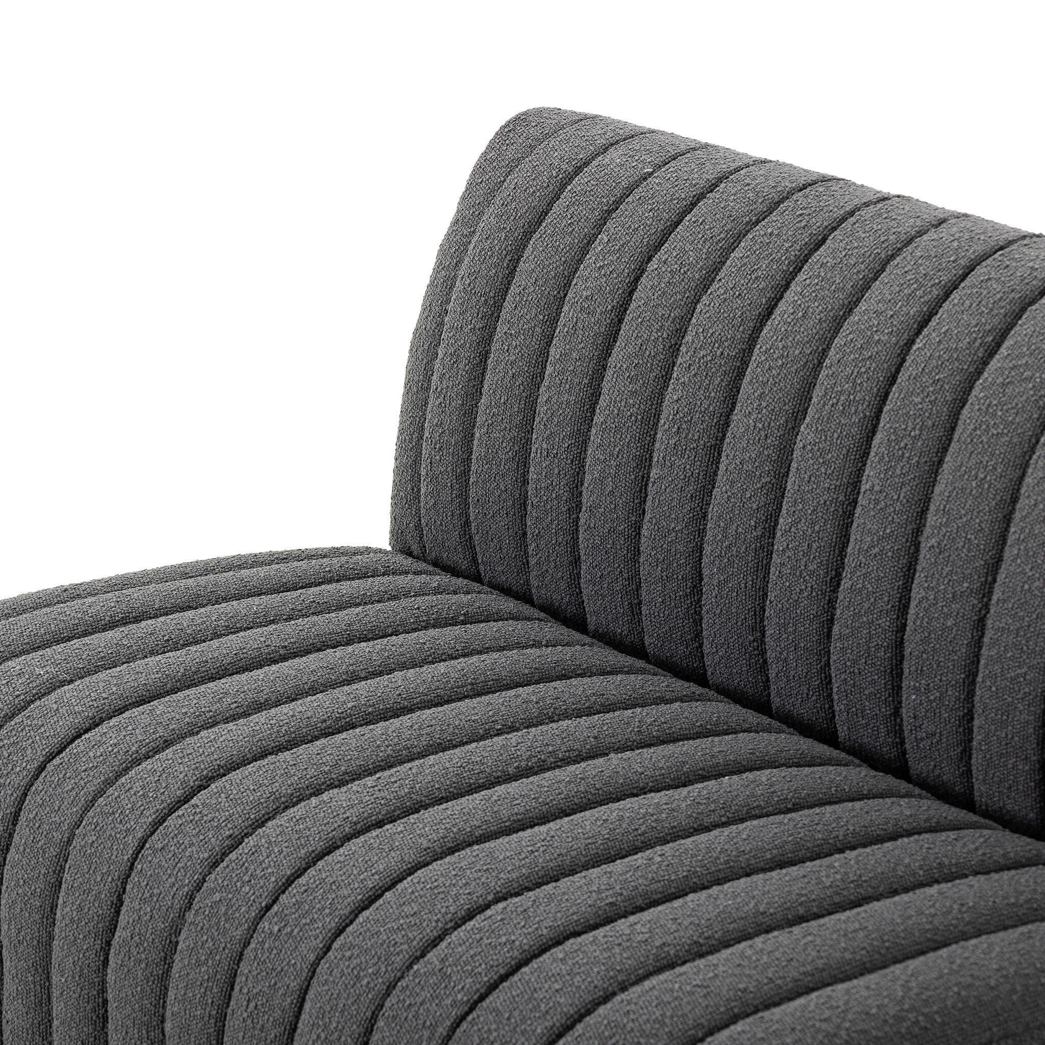 Four Hands Build Your Own: Augustine Dining Banquette — FIQA Boucle Charcoal