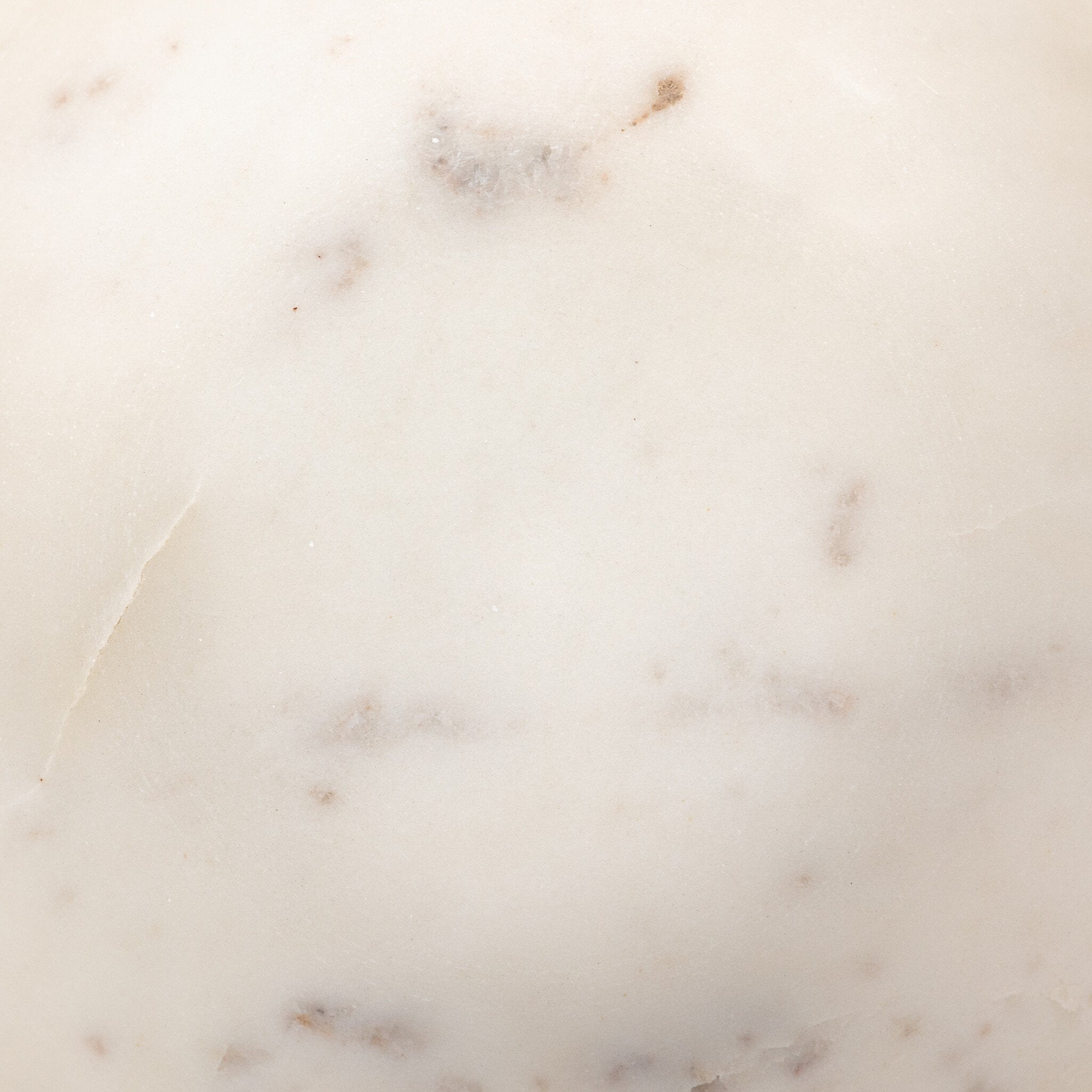 Four Hands Lira Bowl — Honed White Marble-Auburn Mango