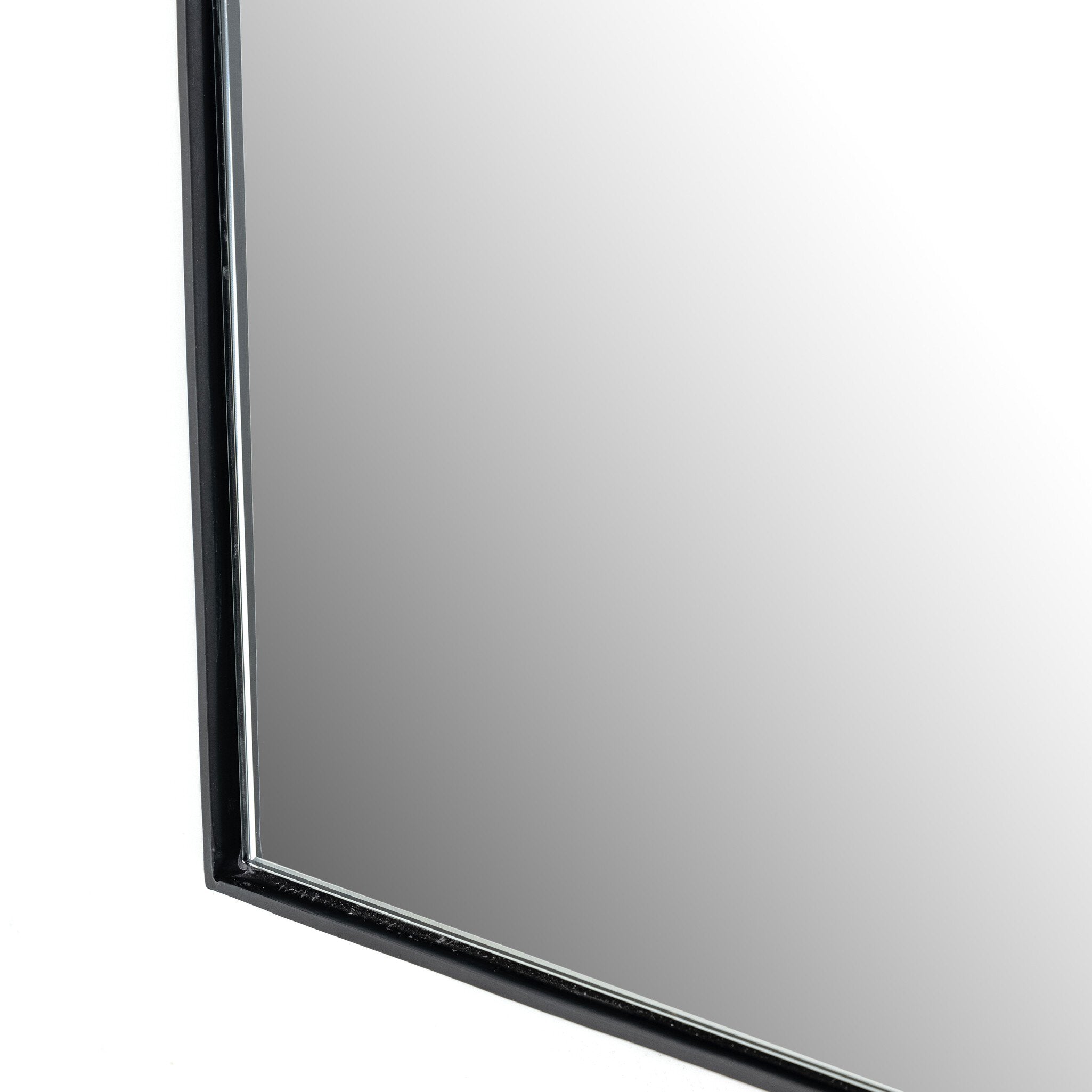 Four Hands Georgina Wide Mirror — Iron Matte Black-Mirror