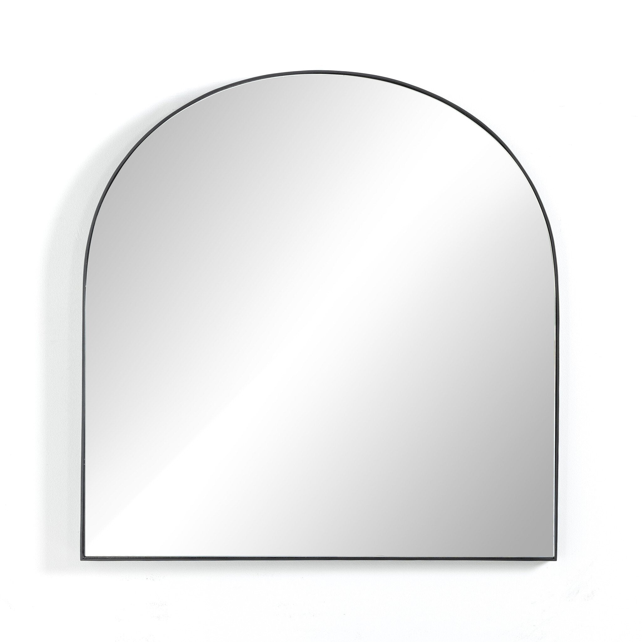 Four Hands Georgina Wide Mirror — Iron Matte Black-Mirror