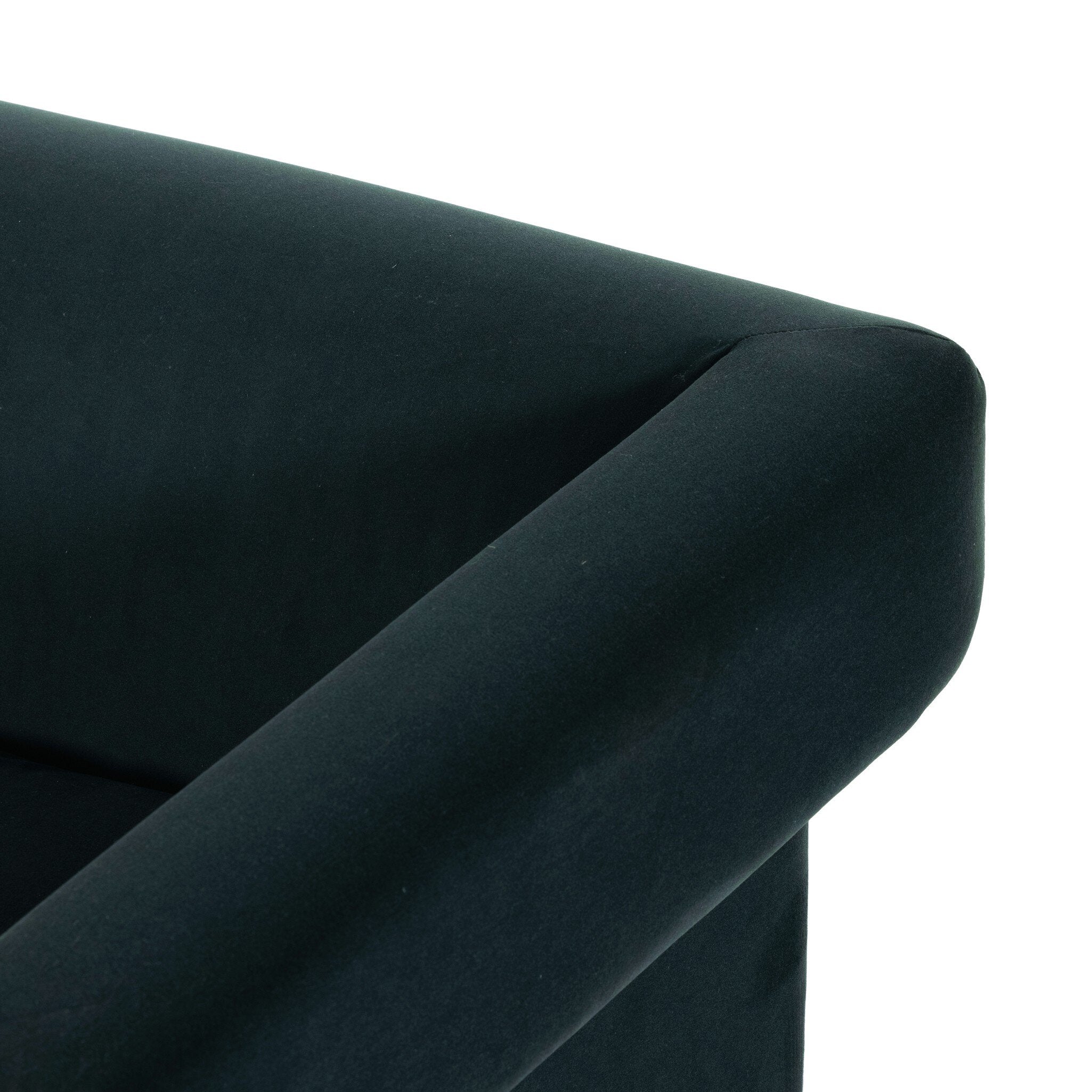 Four Hands Cairo Chair — Modern Velvet Smoke-Sienna Brown