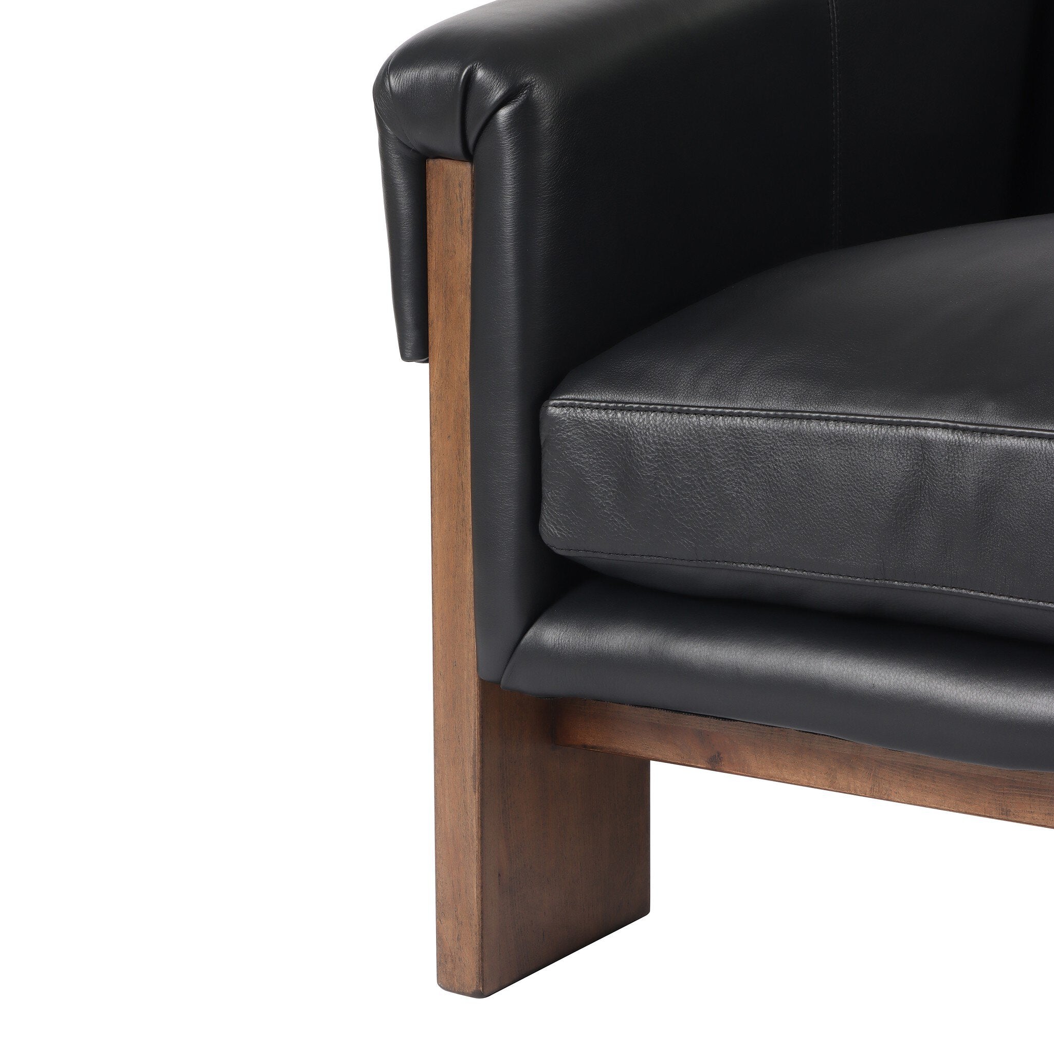Four Hands Cairo Chair — Harrison Black-Sienna Brown