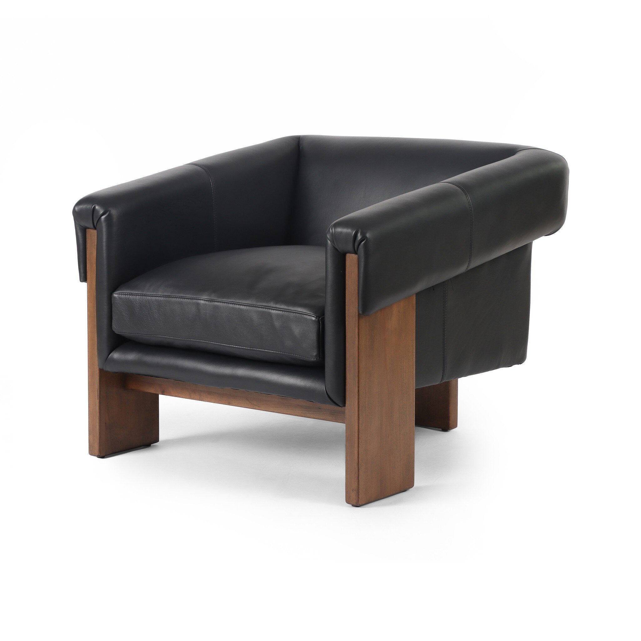 Four Hands Cairo Chair — Harrison Black-Sienna Brown