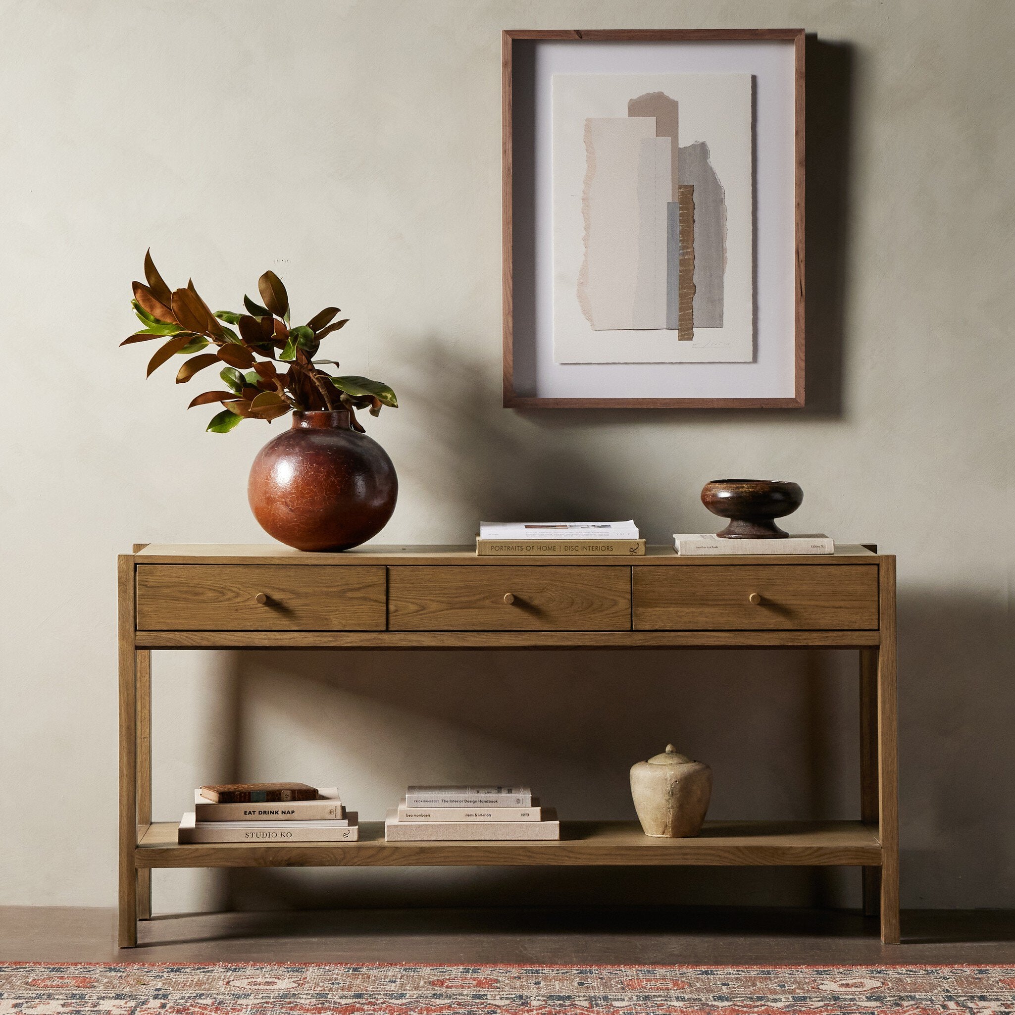 Four Hands Meadow Console Table — Tawny Oak-Tawny Oak Veneer