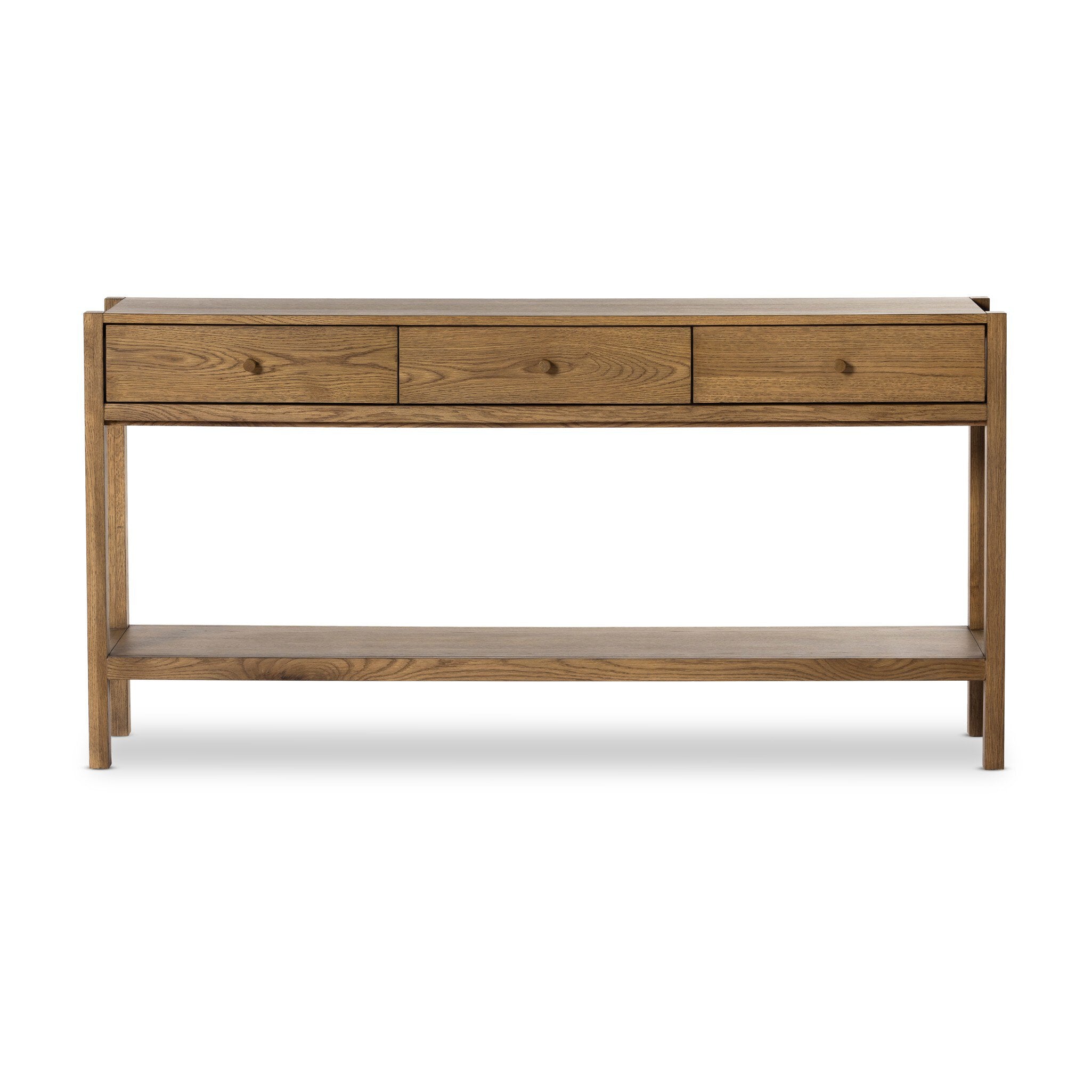 Four Hands Meadow Console Table — Tawny Oak-Tawny Oak Veneer