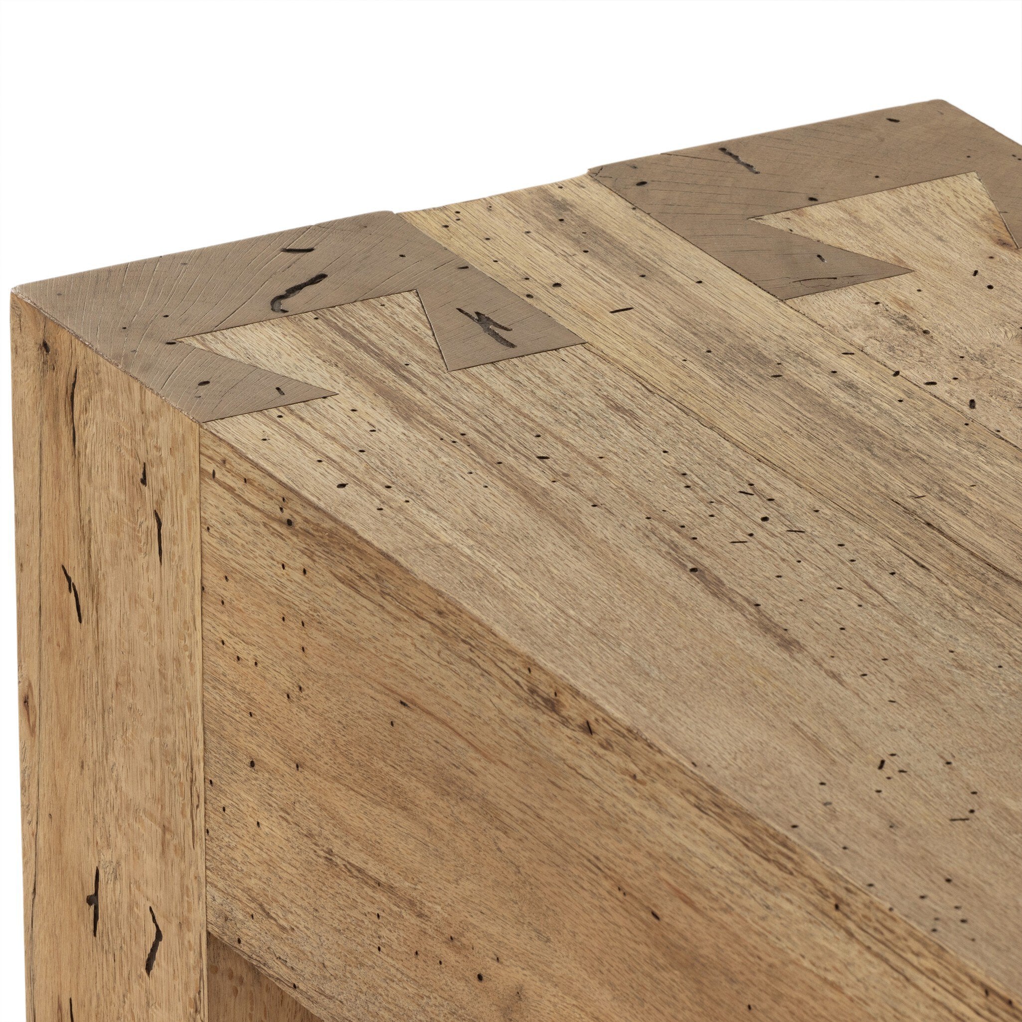 Four Hands Abaso Console Table — Rustic Wormwood Oak