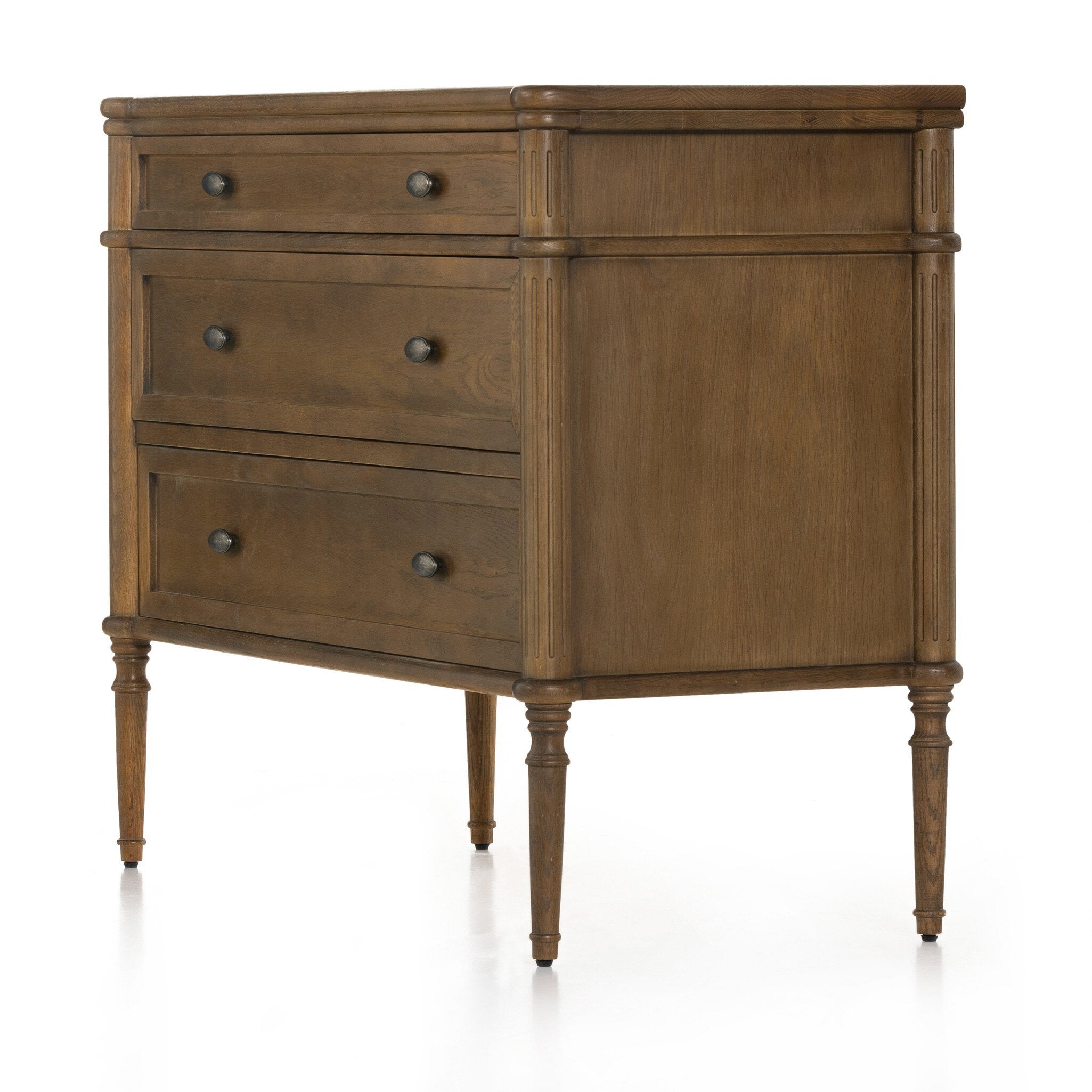 Four Hands Toulouse Chest — Toasted Oak-Toasted Oak Veneer-Aged Brass