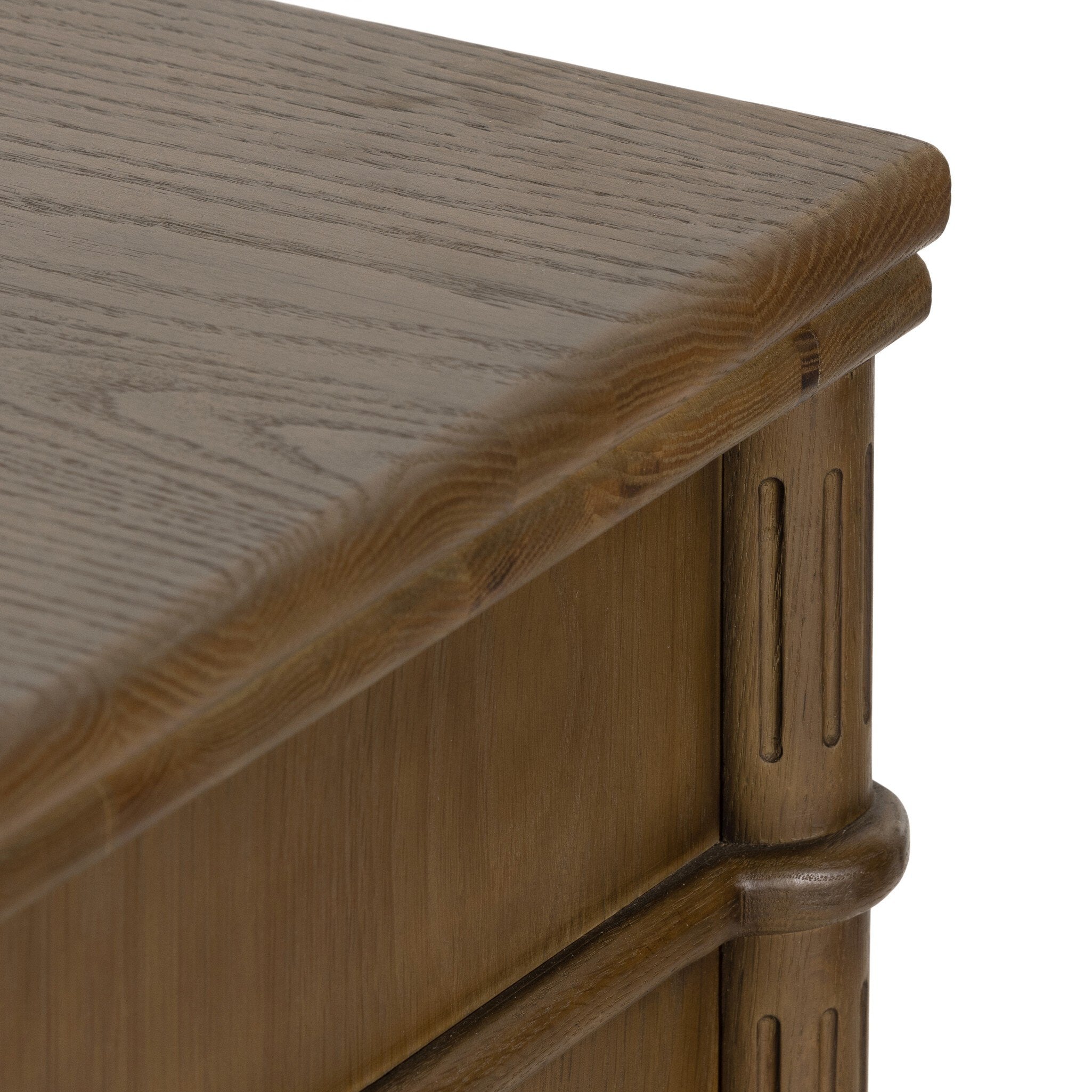 Four Hands Toulouse Chest — Toasted Oak-Toasted Oak Veneer-Aged Brass