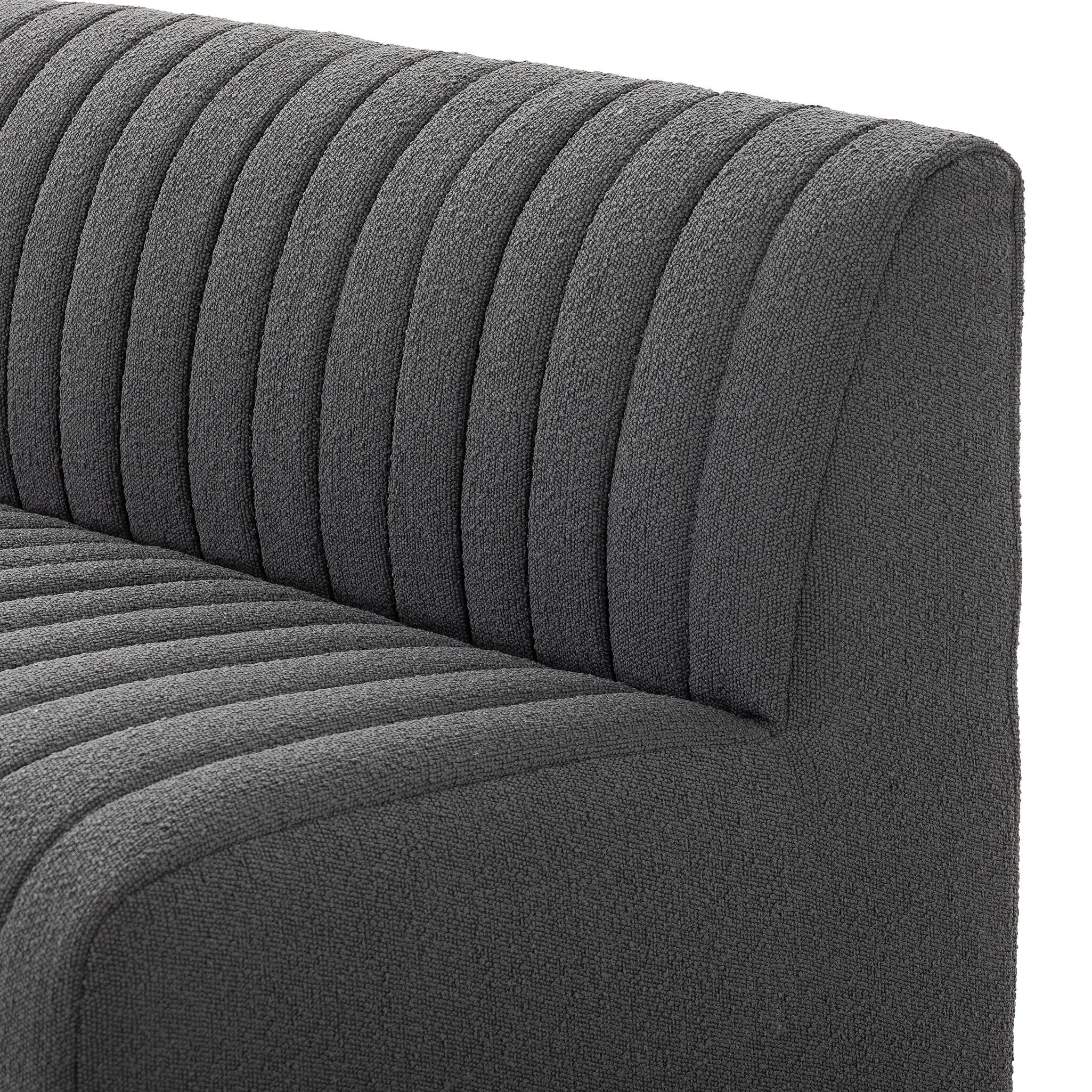 Four Hands Build Your Own: Augustine Dining Banquette — FIQA Boucle Charcoal