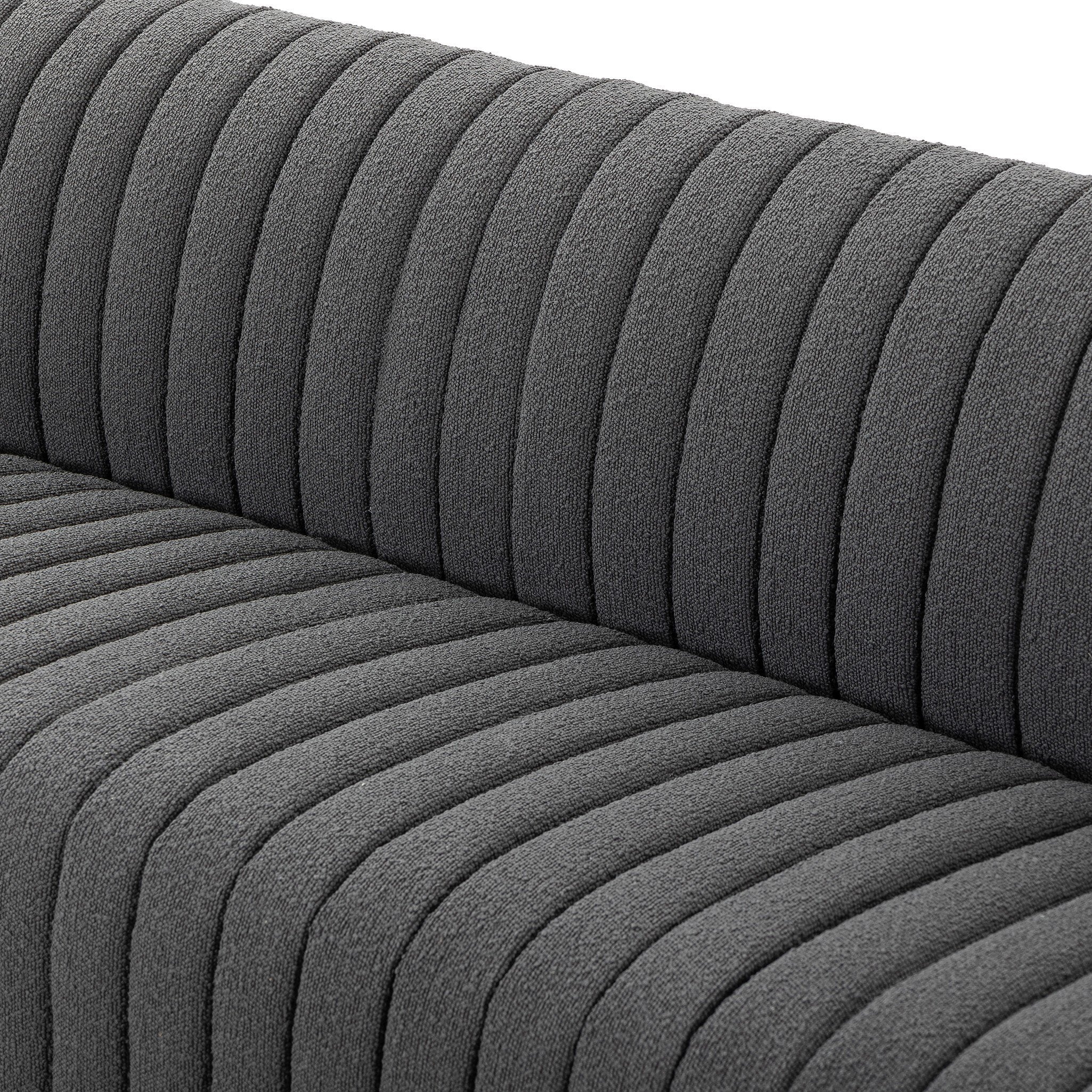 Four Hands Build Your Own: Augustine Dining Banquette — FIQA Boucle Charcoal