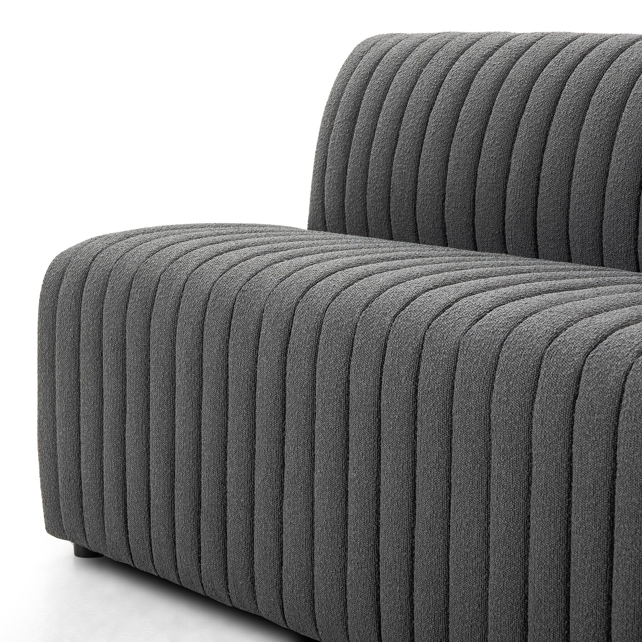 Four Hands Build Your Own: Augustine Dining Banquette — FIQA Boucle Charcoal