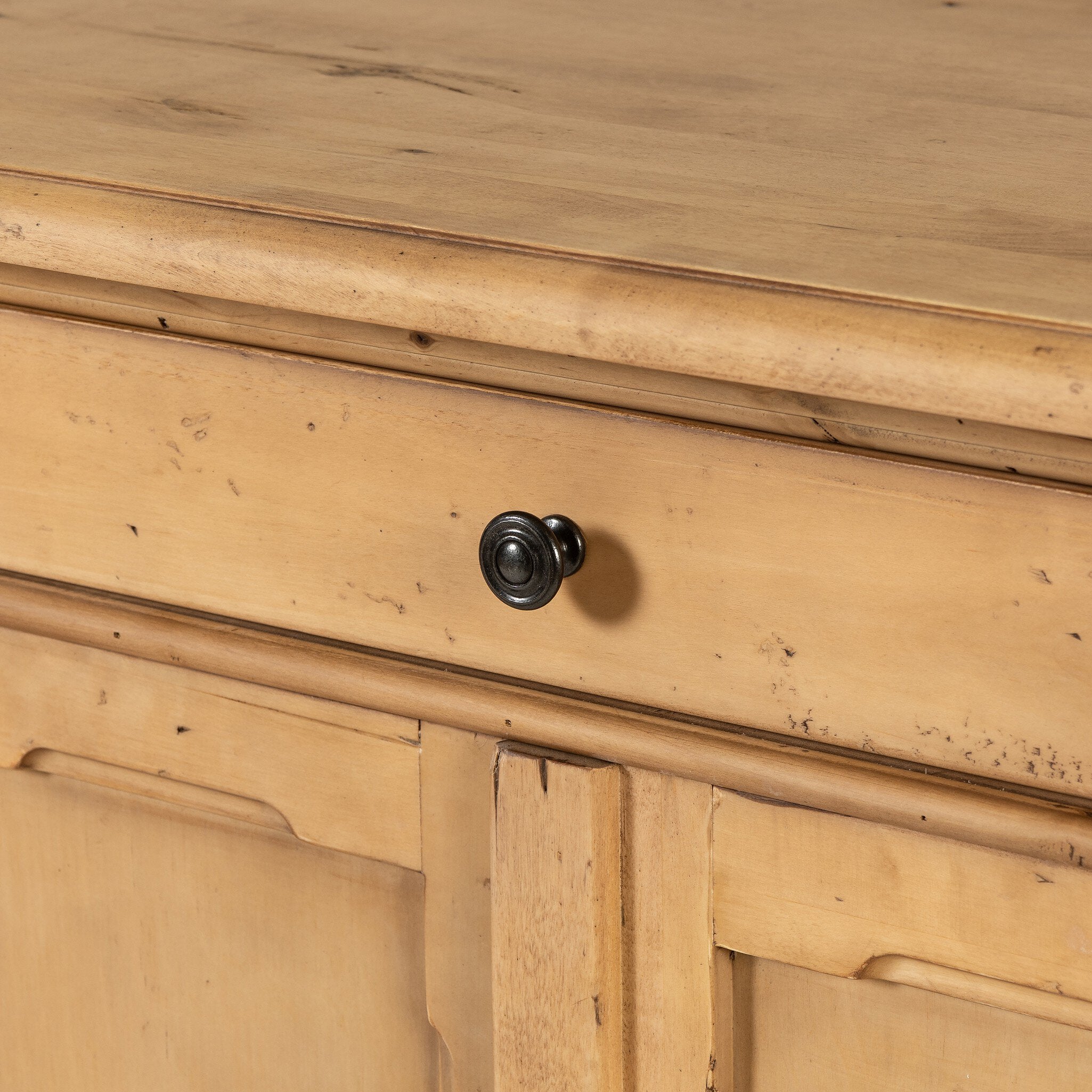 Four Hands Marjorie Sideboard — Bleached Birch-Distressed Copper