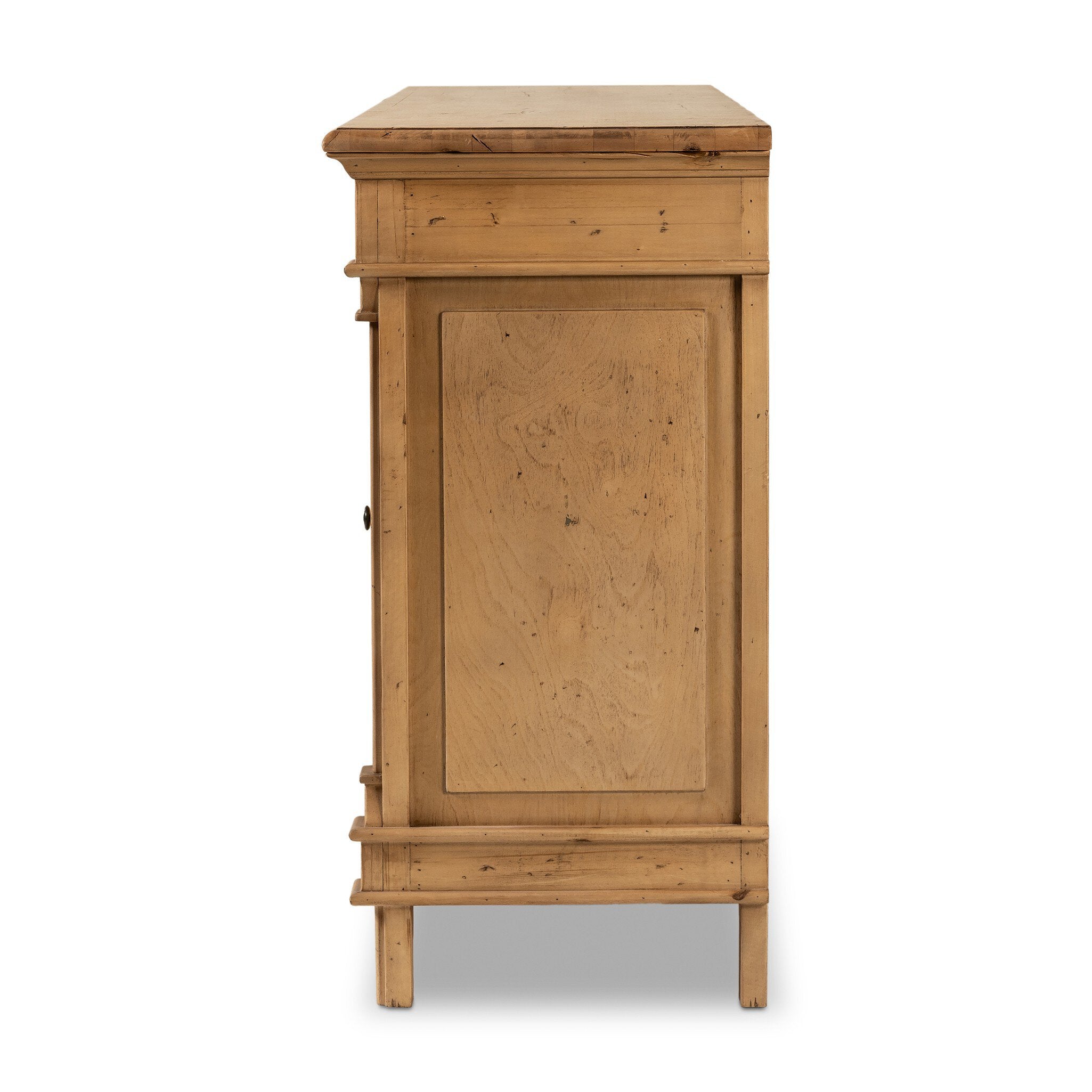 Four Hands Marjorie Sideboard — Bleached Birch-Distressed Copper