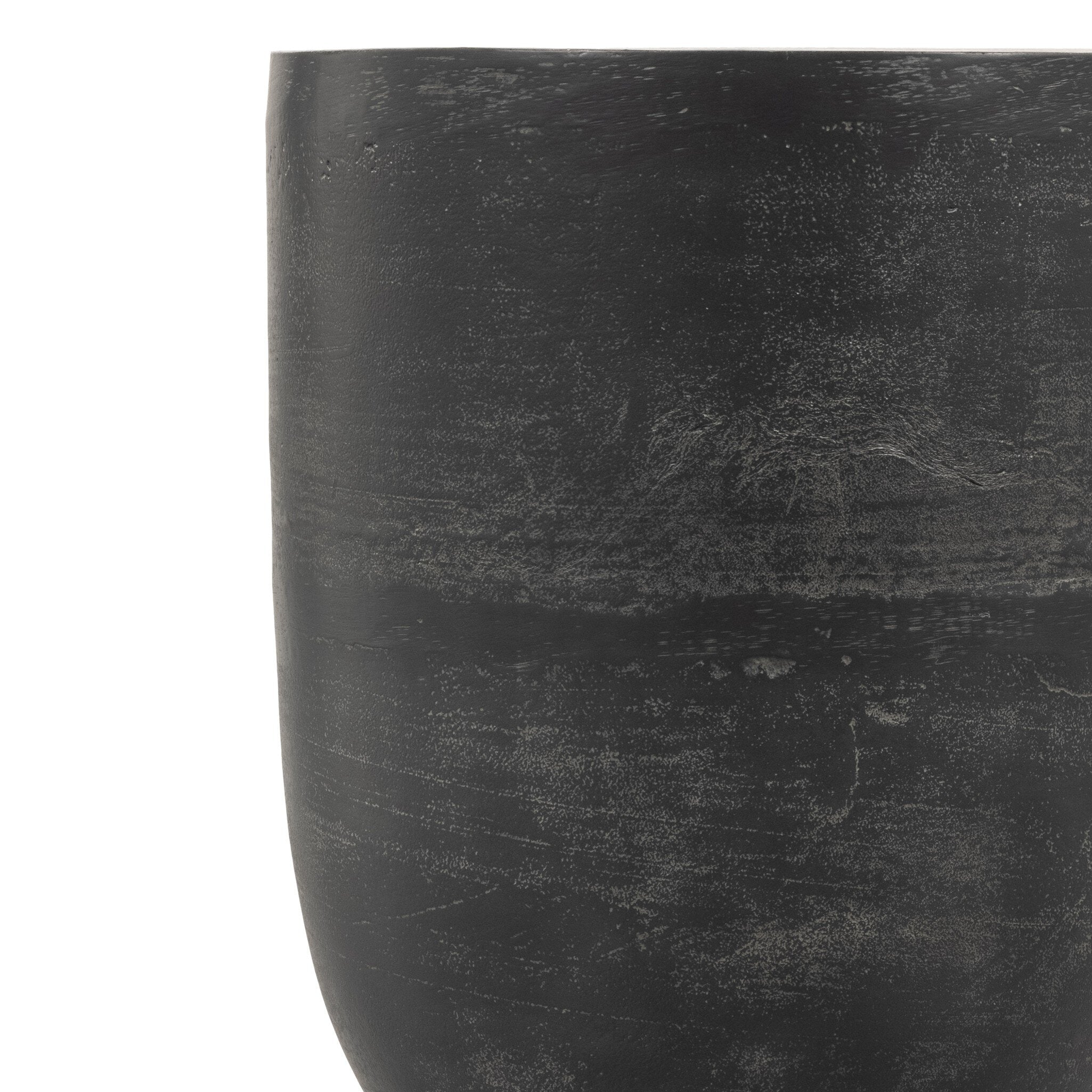 Four Hands Basil Outdoor Drink Table — Aged Grey