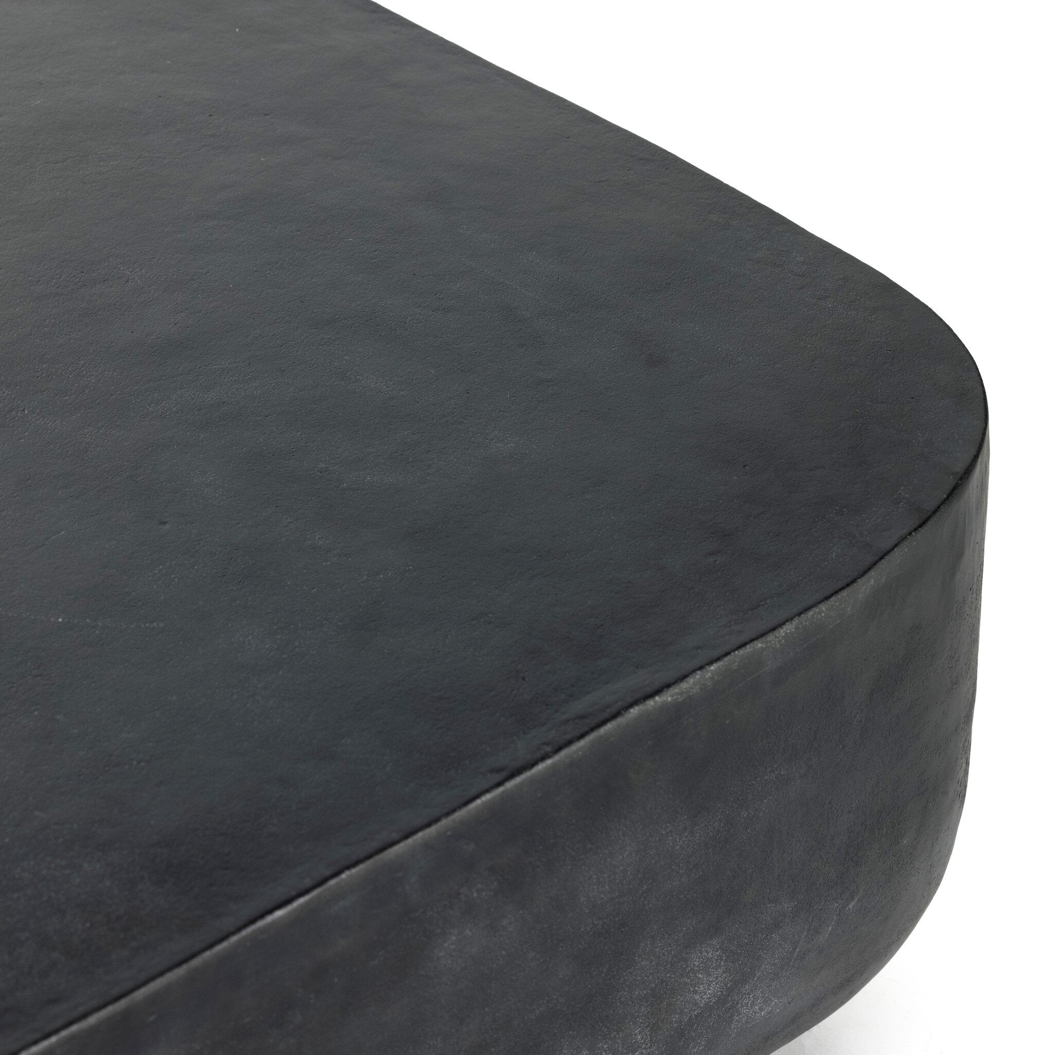 Four Hands Basil Square Outdoor Coffee Table — Aged Grey