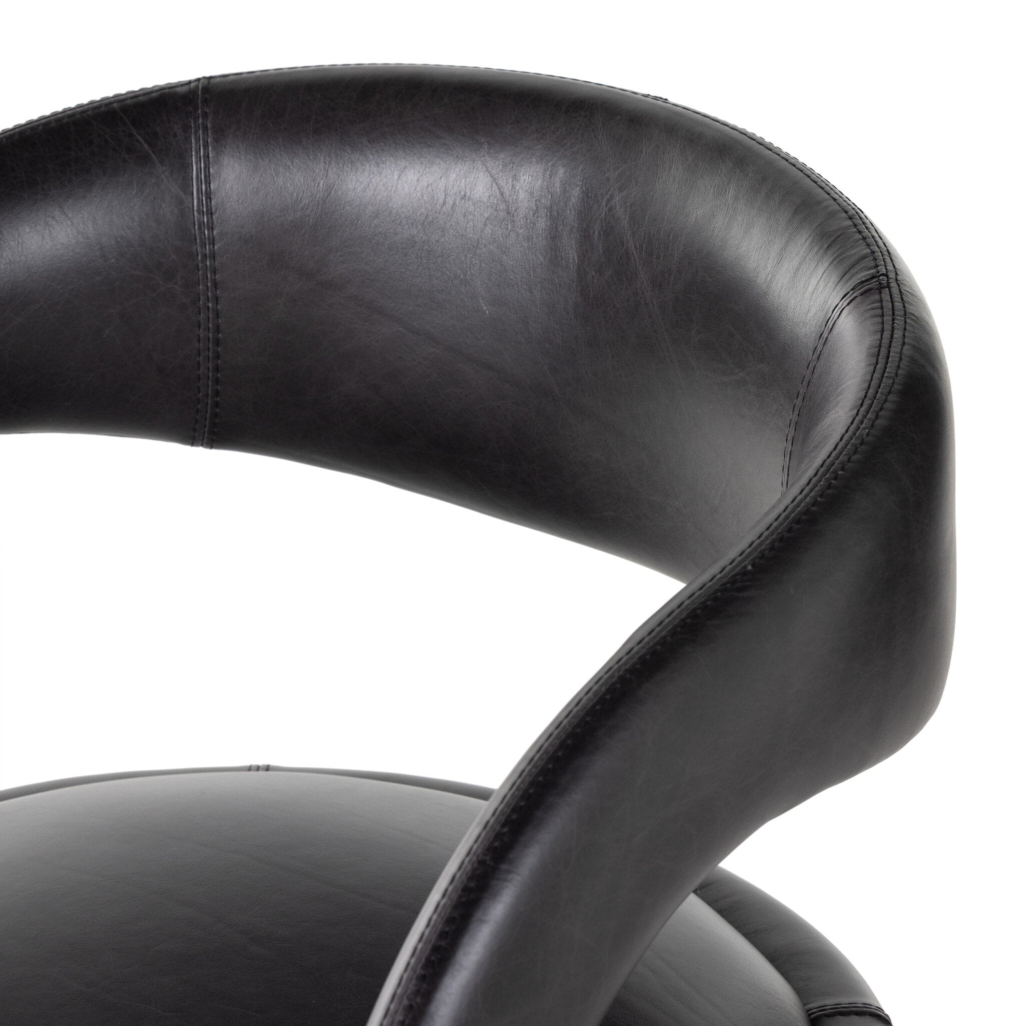 Four Hands Hawkins Bar + Counter Stool — Sonoma Black-Gunmetal-Counter