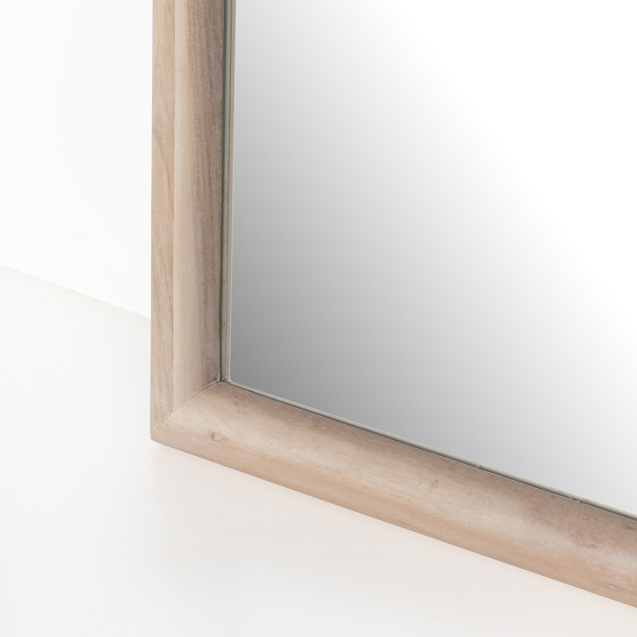 Four Hands Gulliver Floor Mirror — Whitewash Acacia