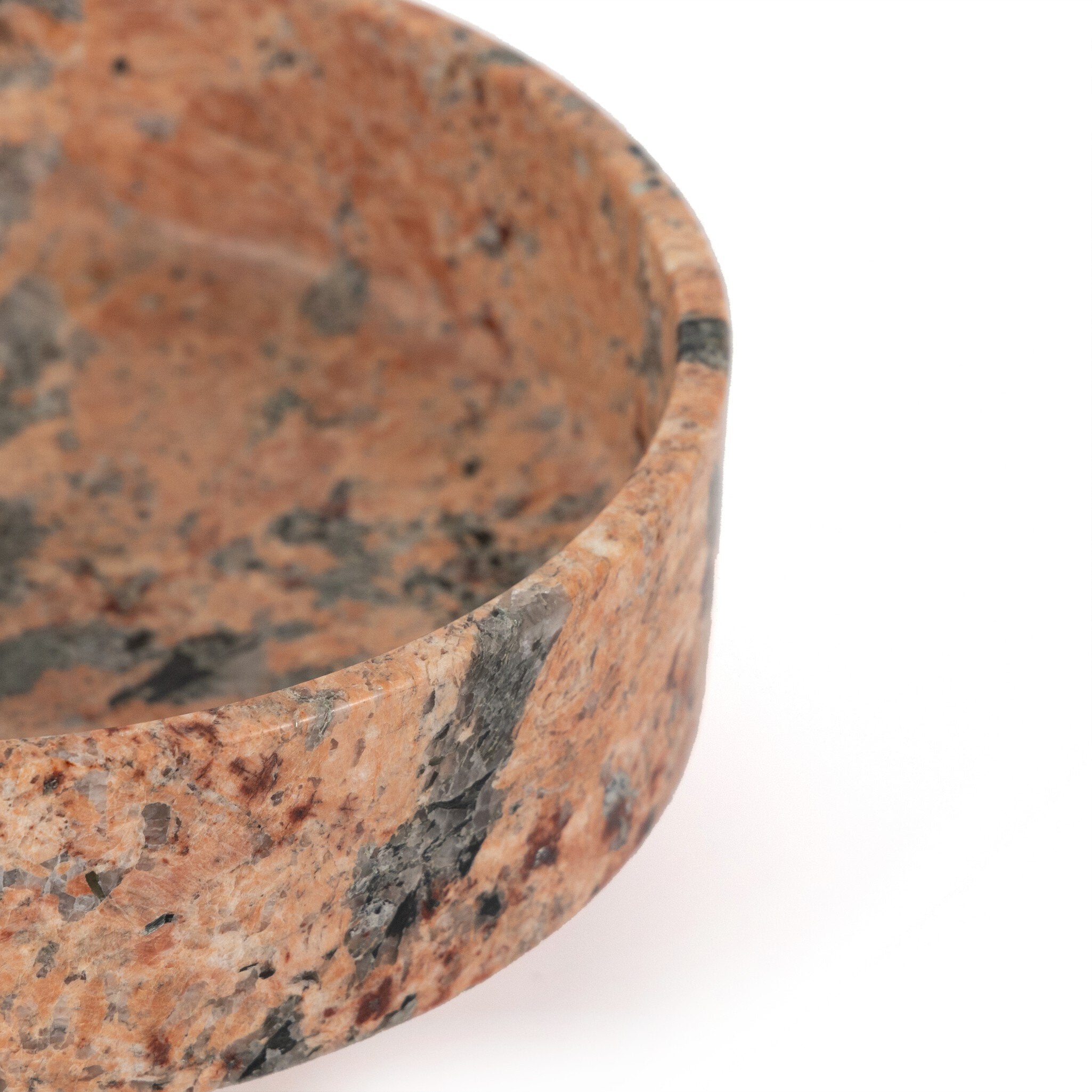 Four Hands Fray Bowl — Red Dune Marble-Terracotta Sandstone