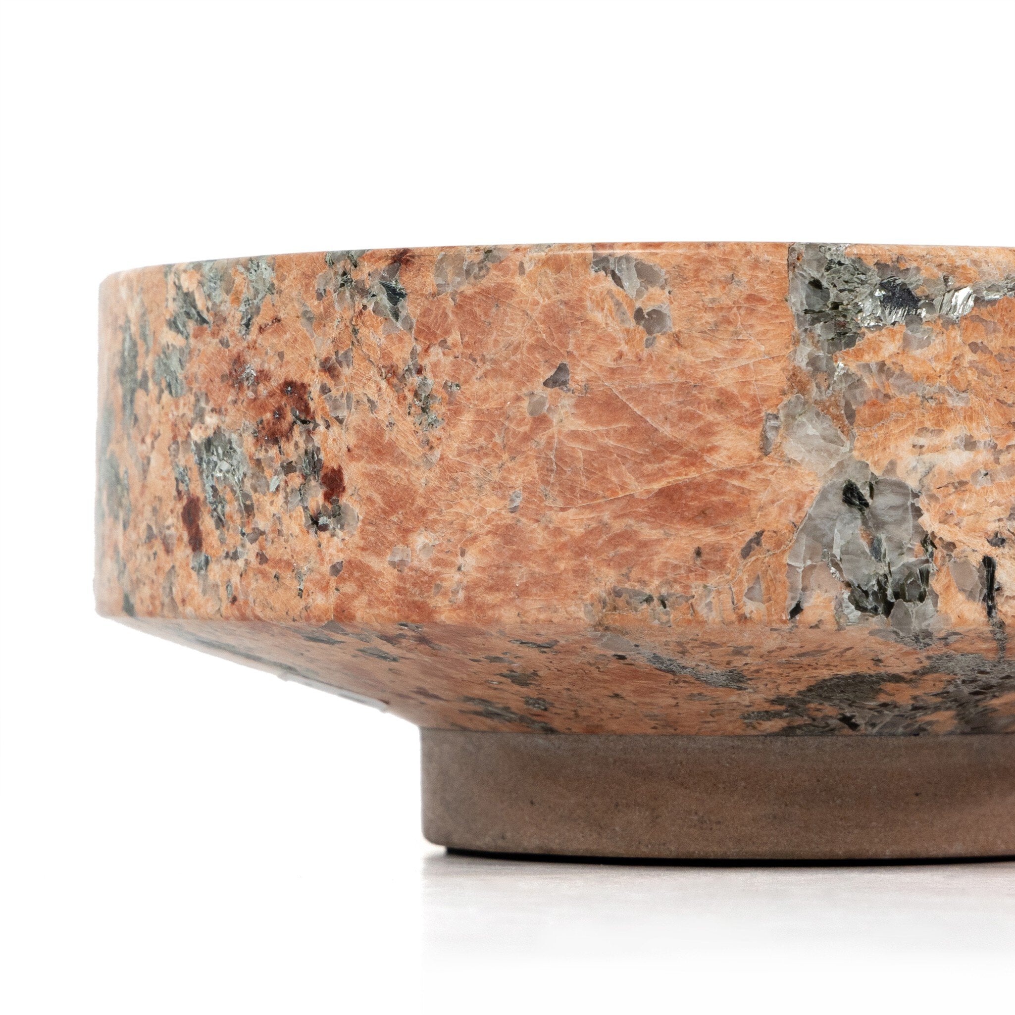 Four Hands Fray Bowl — Red Dune Marble-Terracotta Sandstone