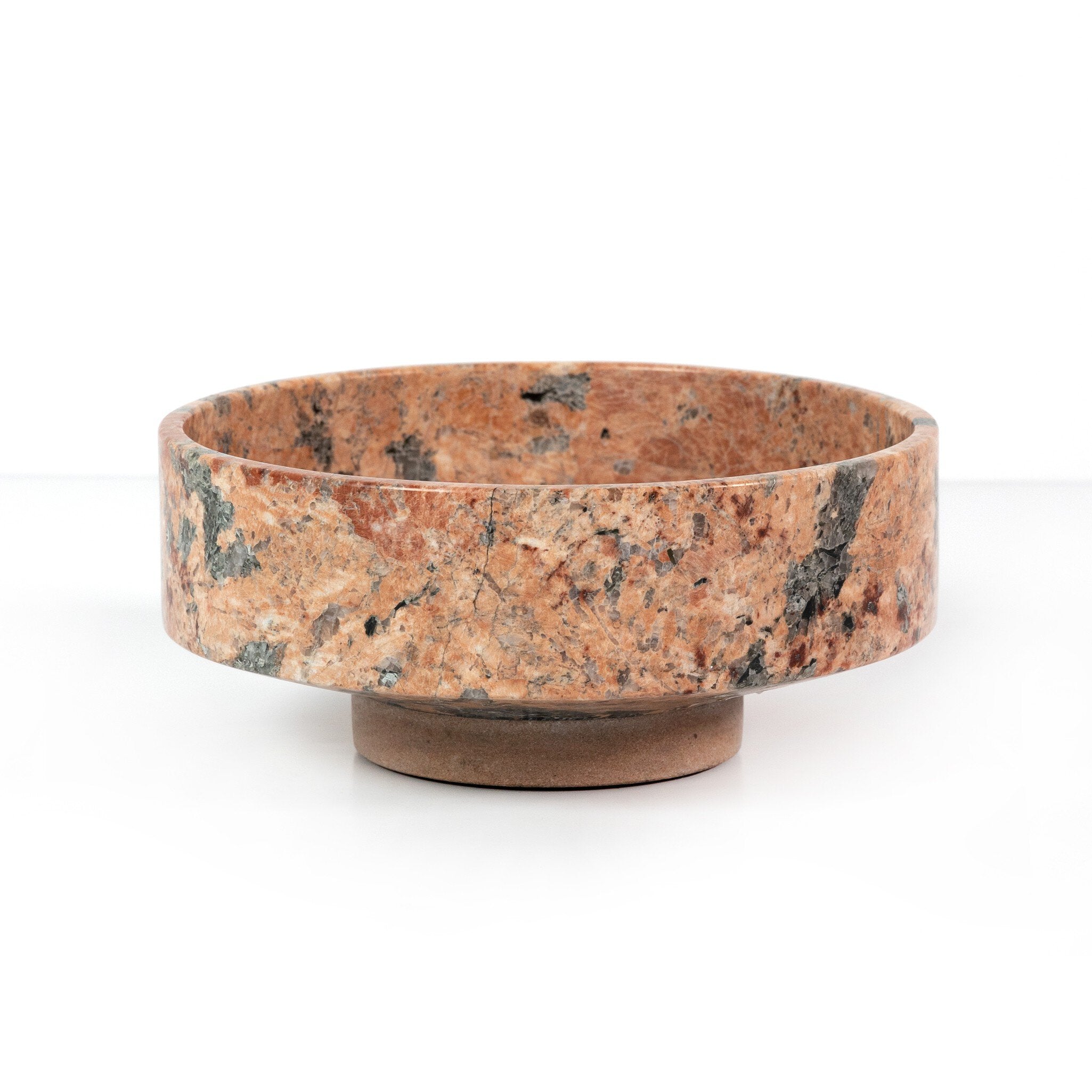 Four Hands Fray Bowl — Red Dune Marble-Terracotta Sandstone
