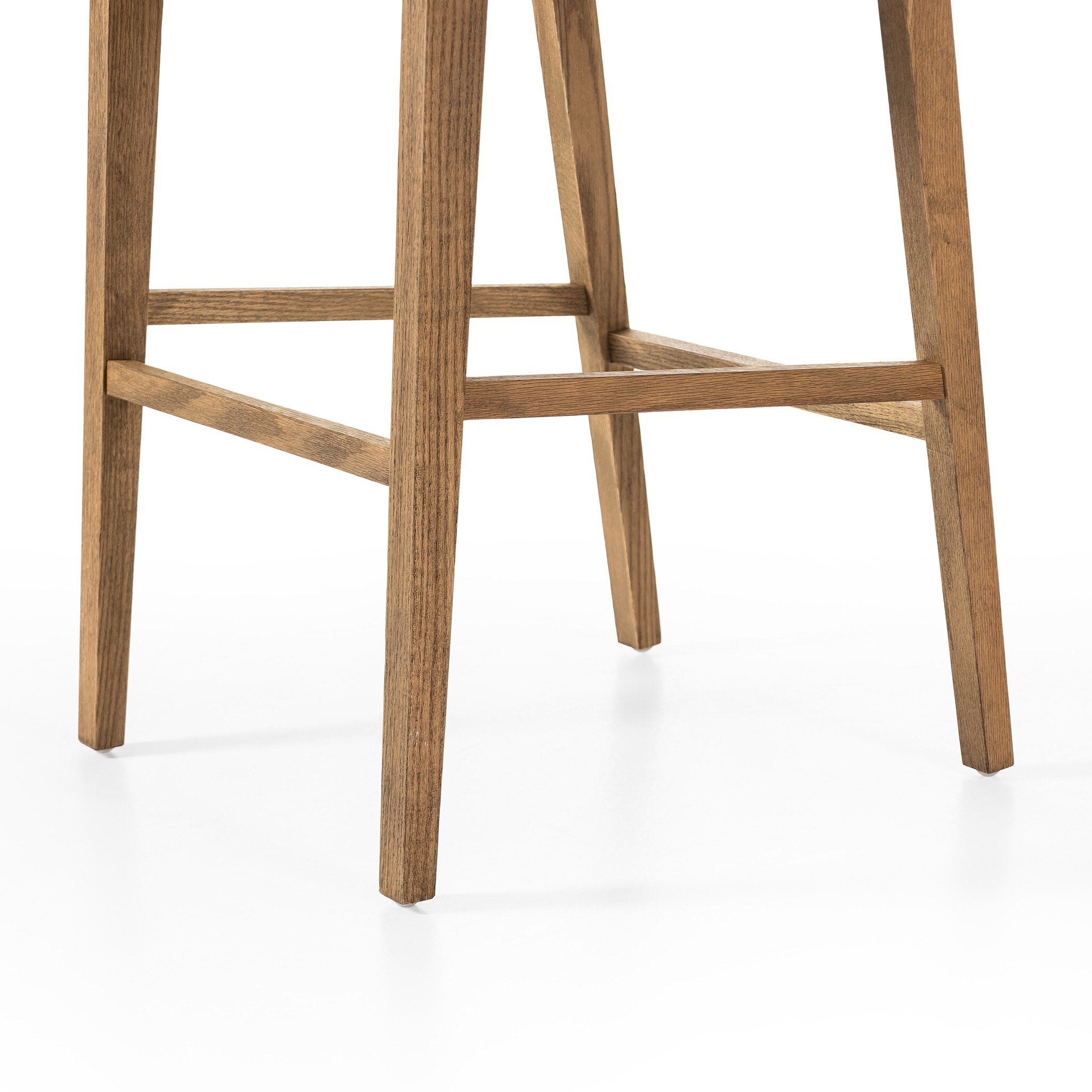 Four Hands Sage Bar + Counter Stool — Savile Flax-Toasted Oak-Natural Cane-Bar