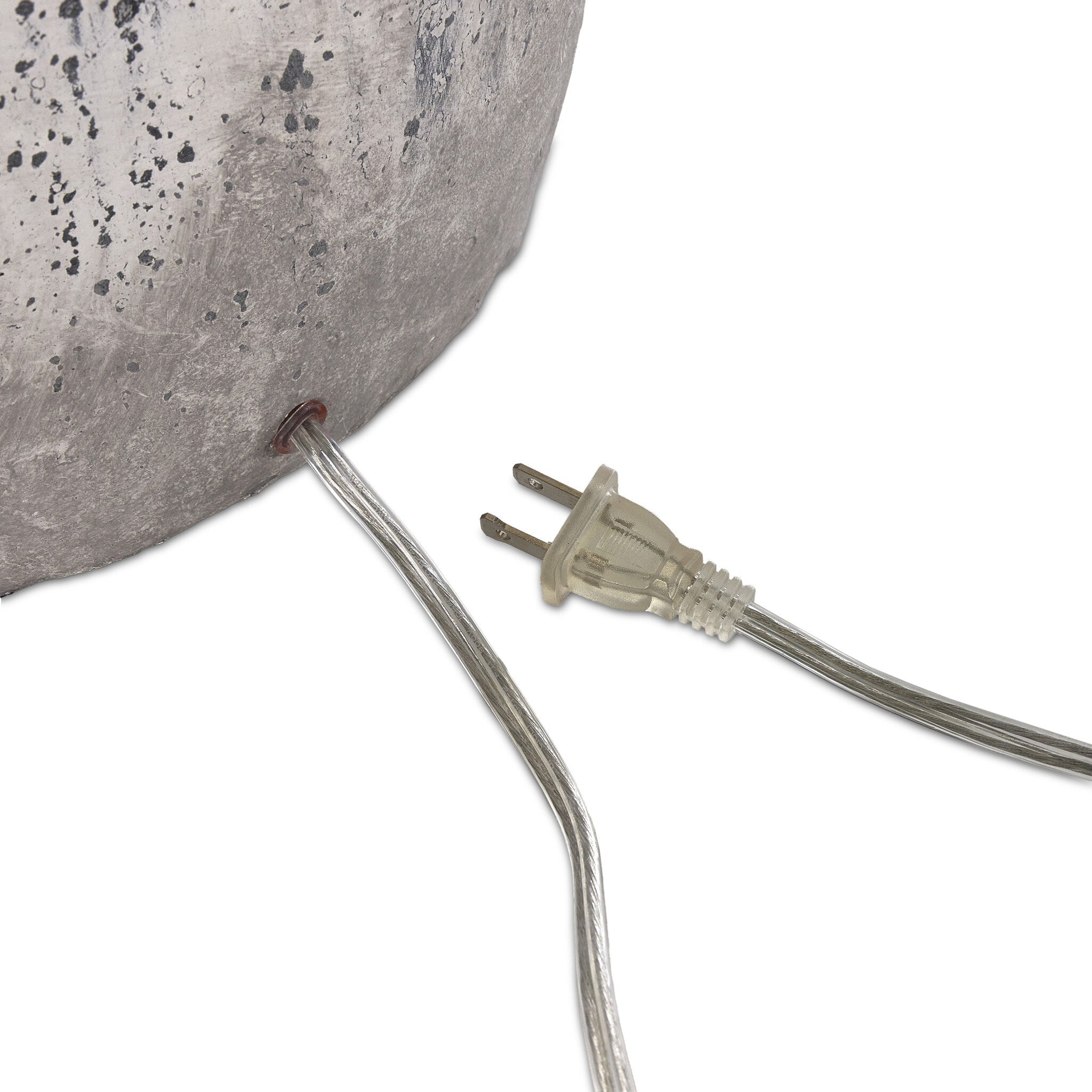Four Hands Cobb Table Lamp — Antique White Ceramic-Ivory Linen