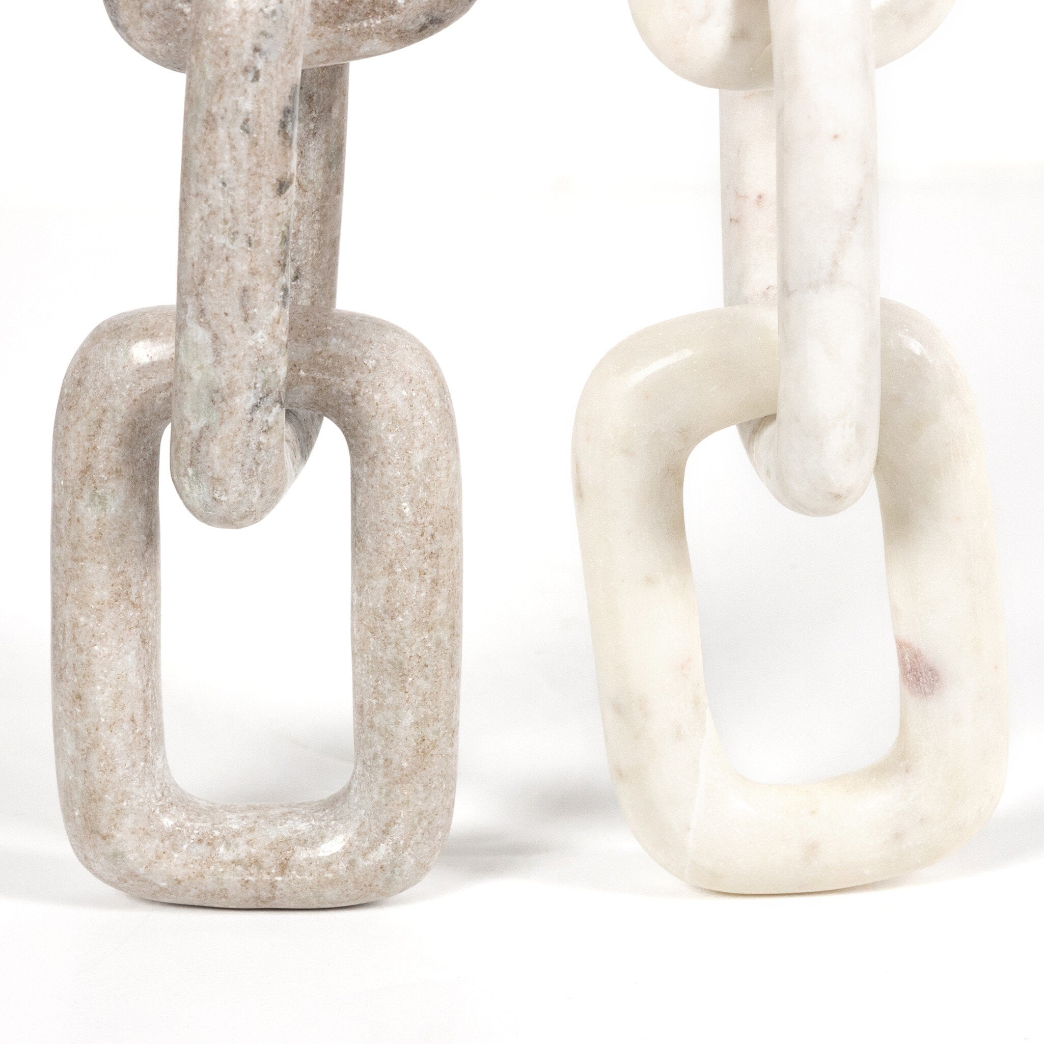 Four Hands Marble Chain — Creamy Taupe Marble Solid