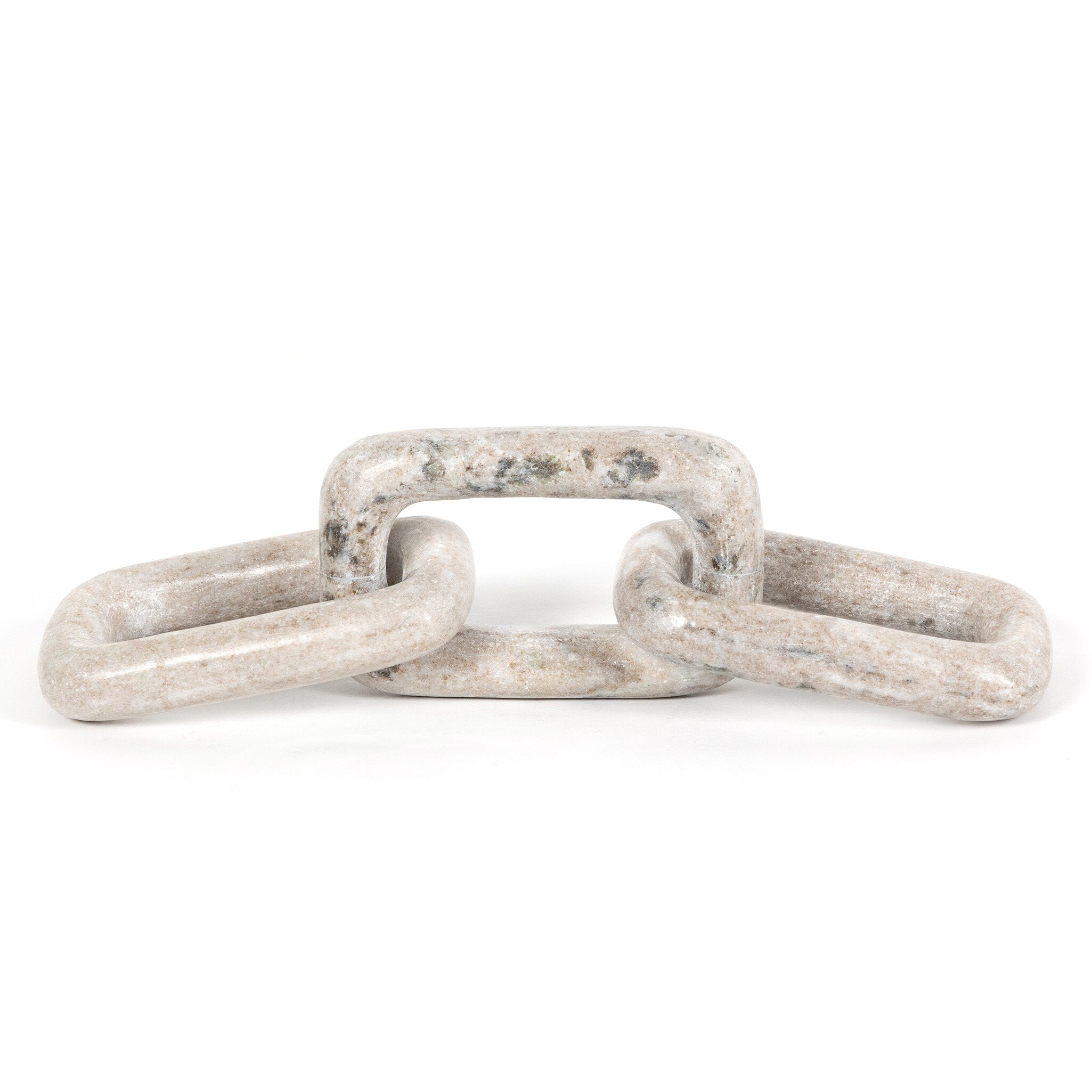 Four Hands Marble Chain — Creamy Taupe Marble Solid