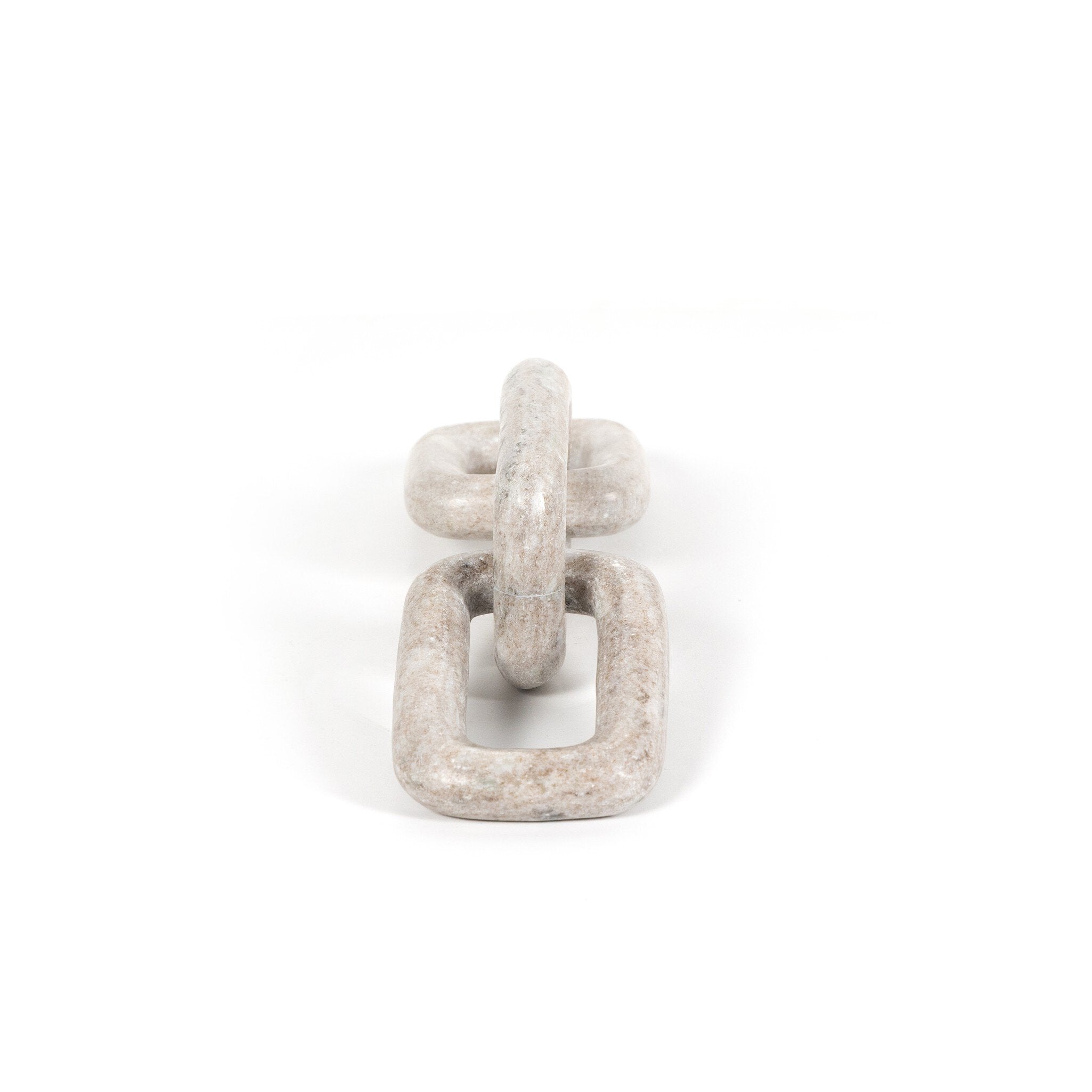 Four Hands Marble Chain — Creamy Taupe Marble Solid